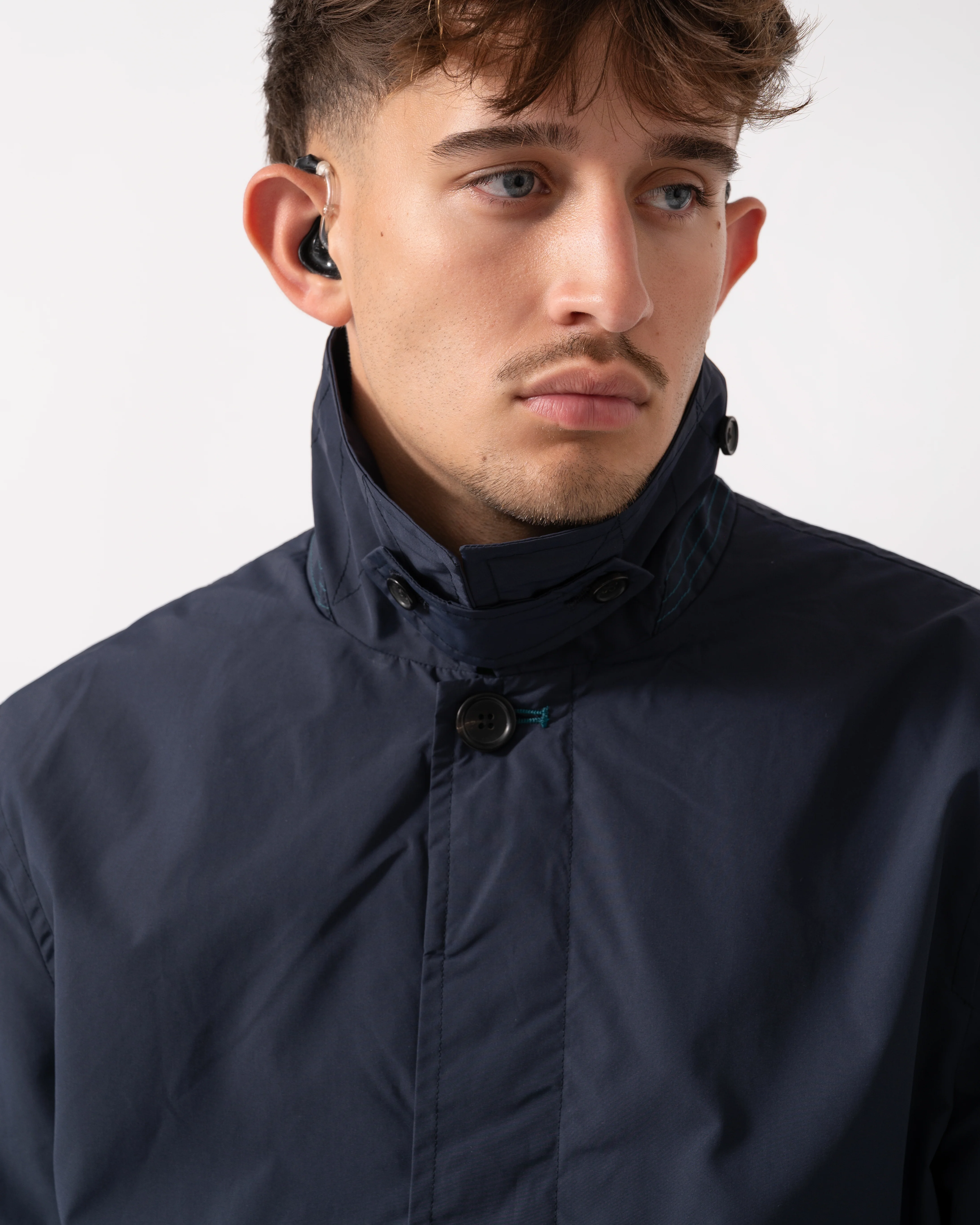 PS Paul Smith Mens Lined Mac - 49 Very Dark Navy - Image 2
