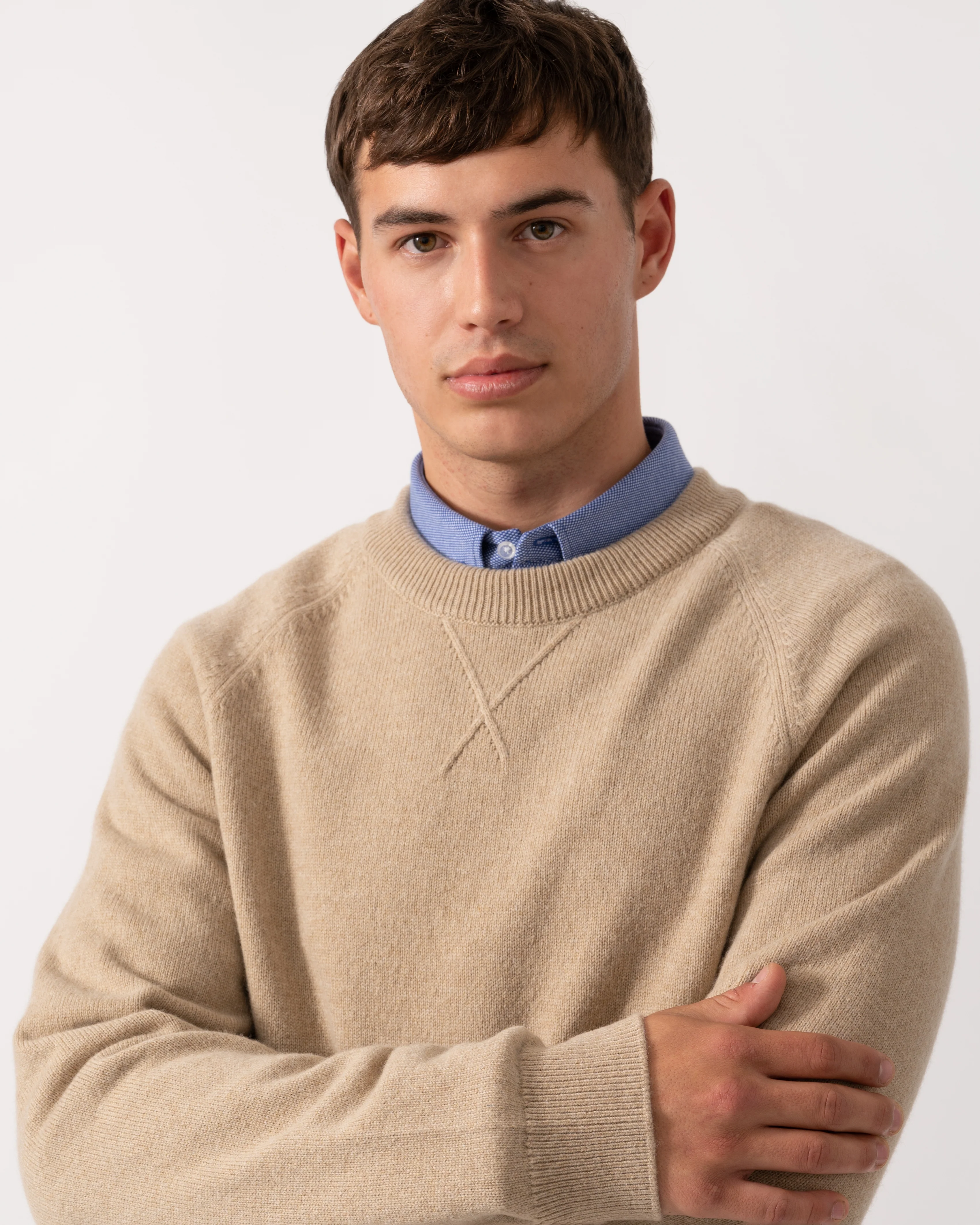 PS Paul Smith Mens Crew Neck Sweater - 07 Sand - Image 3