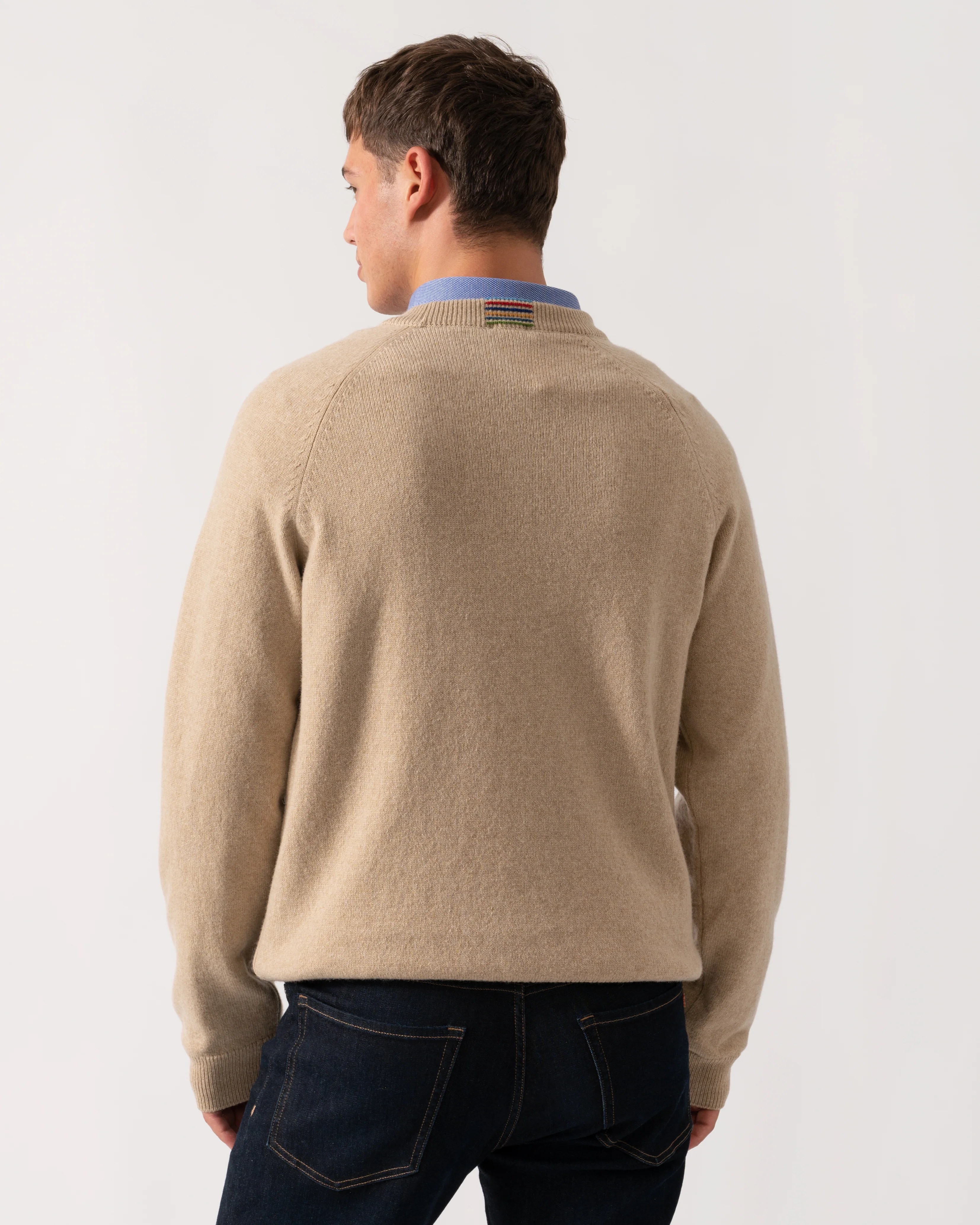 PS Paul Smith Mens Crew Neck Sweater - 07 Sand - Image 4