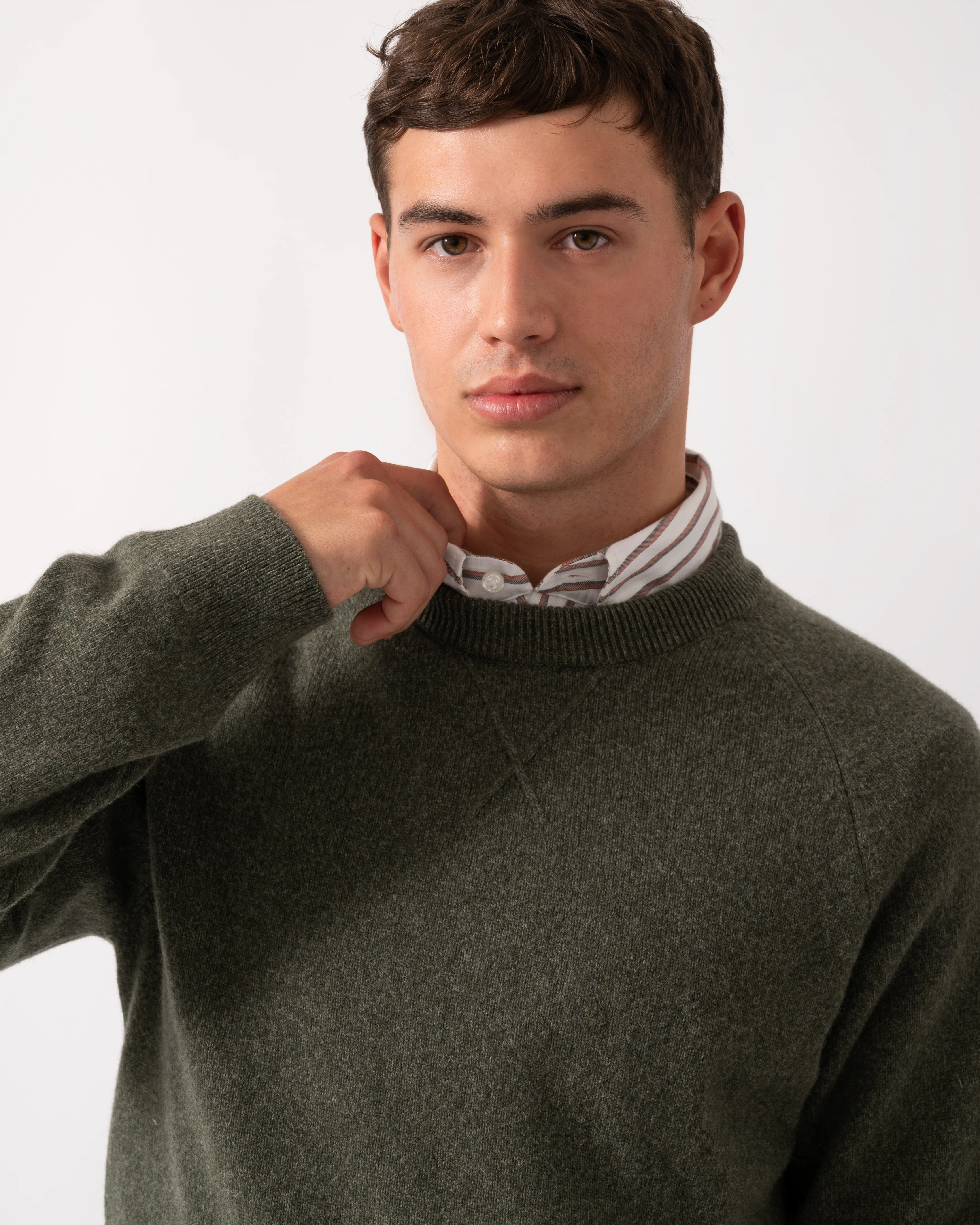 PS Paul Smith Mens Crew Neck Sweater - 39 Very Dark Green - Image 3