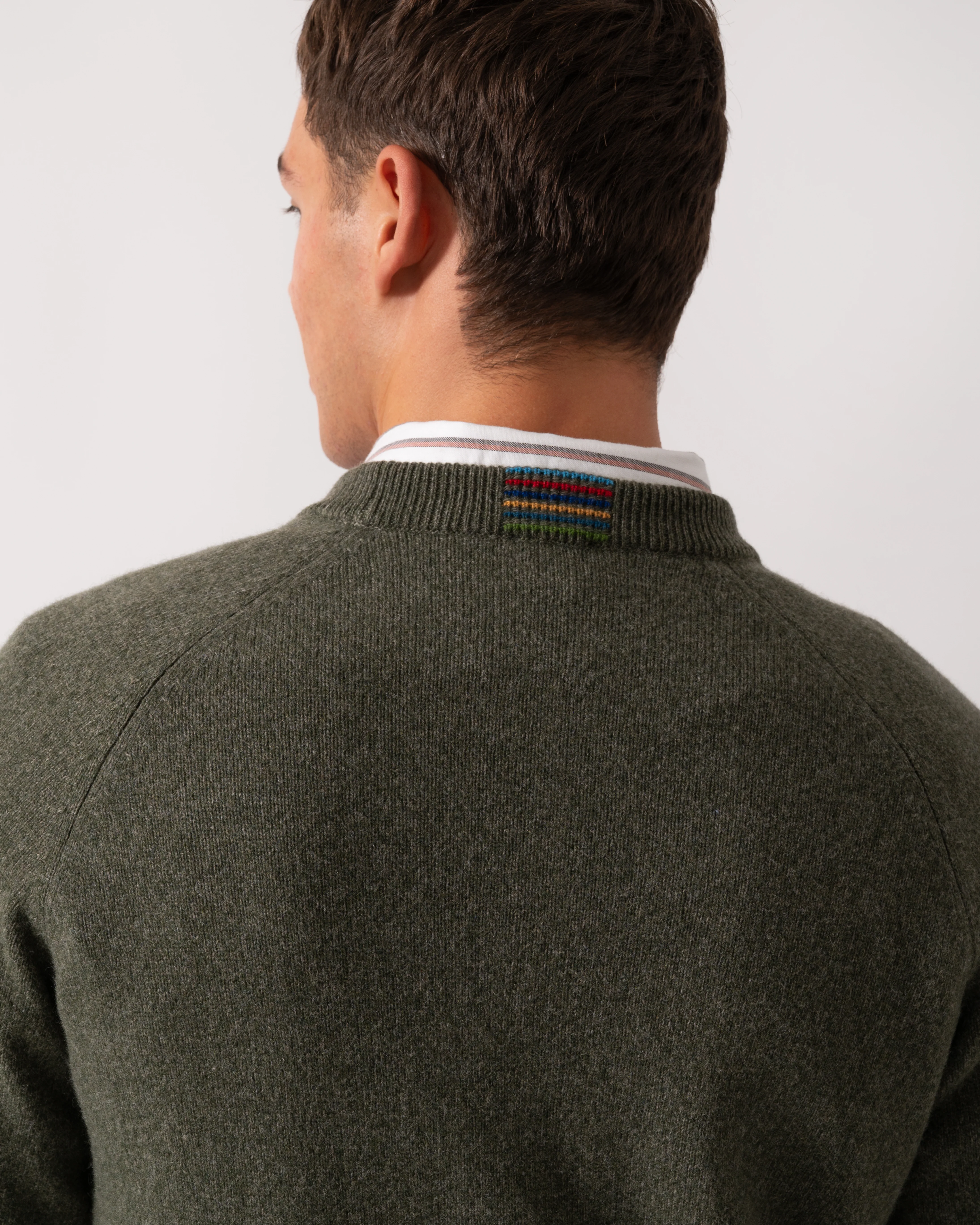 PS Paul Smith Mens Crew Neck Sweater - 39 Very Dark Green - Image 4