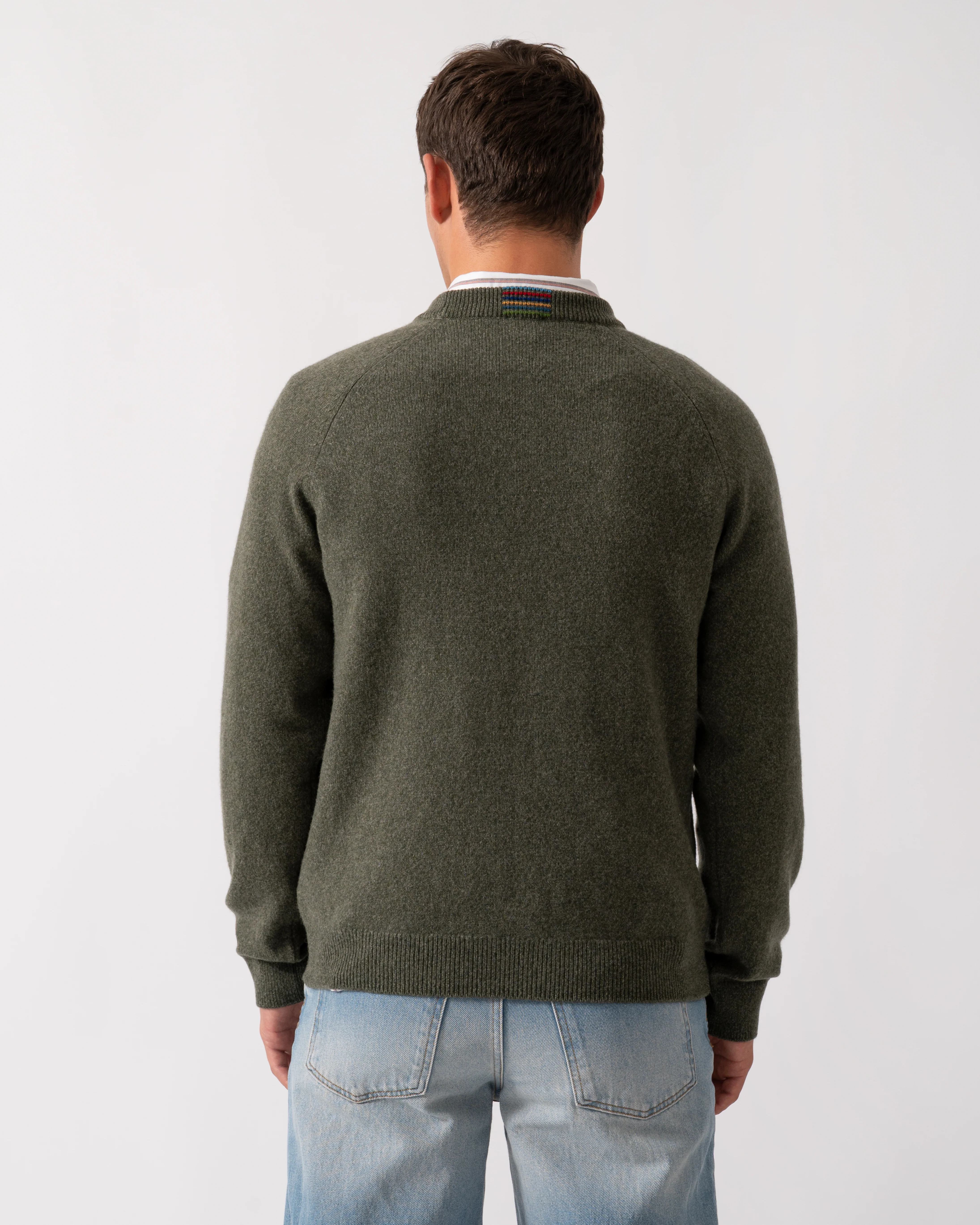 PS Paul Smith Mens Crew Neck Sweater - 39 Very Dark Green - Image 5