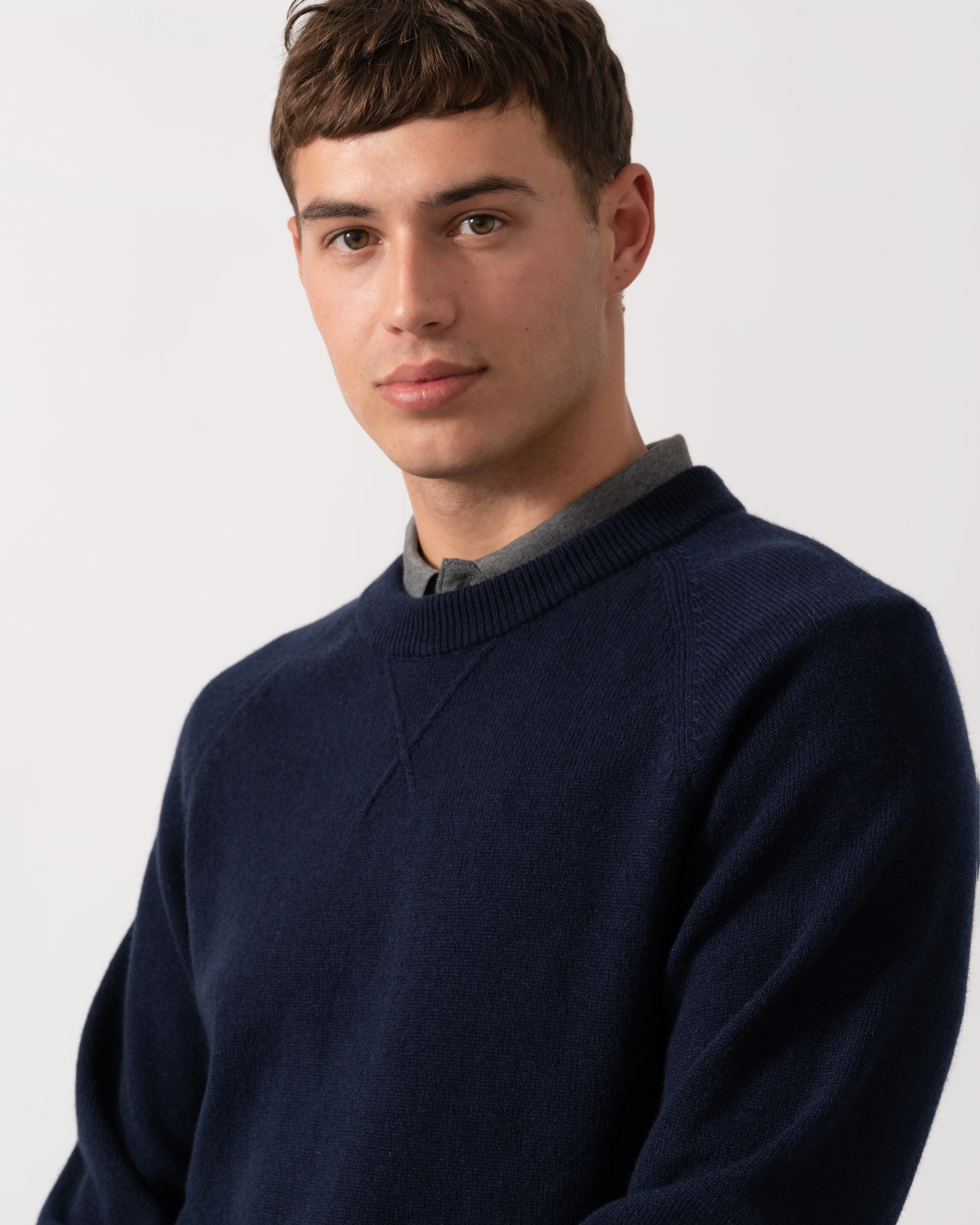 PS Paul Smith Mens Crew Neck Sweater - 49 Very Dark Navy - Image 2