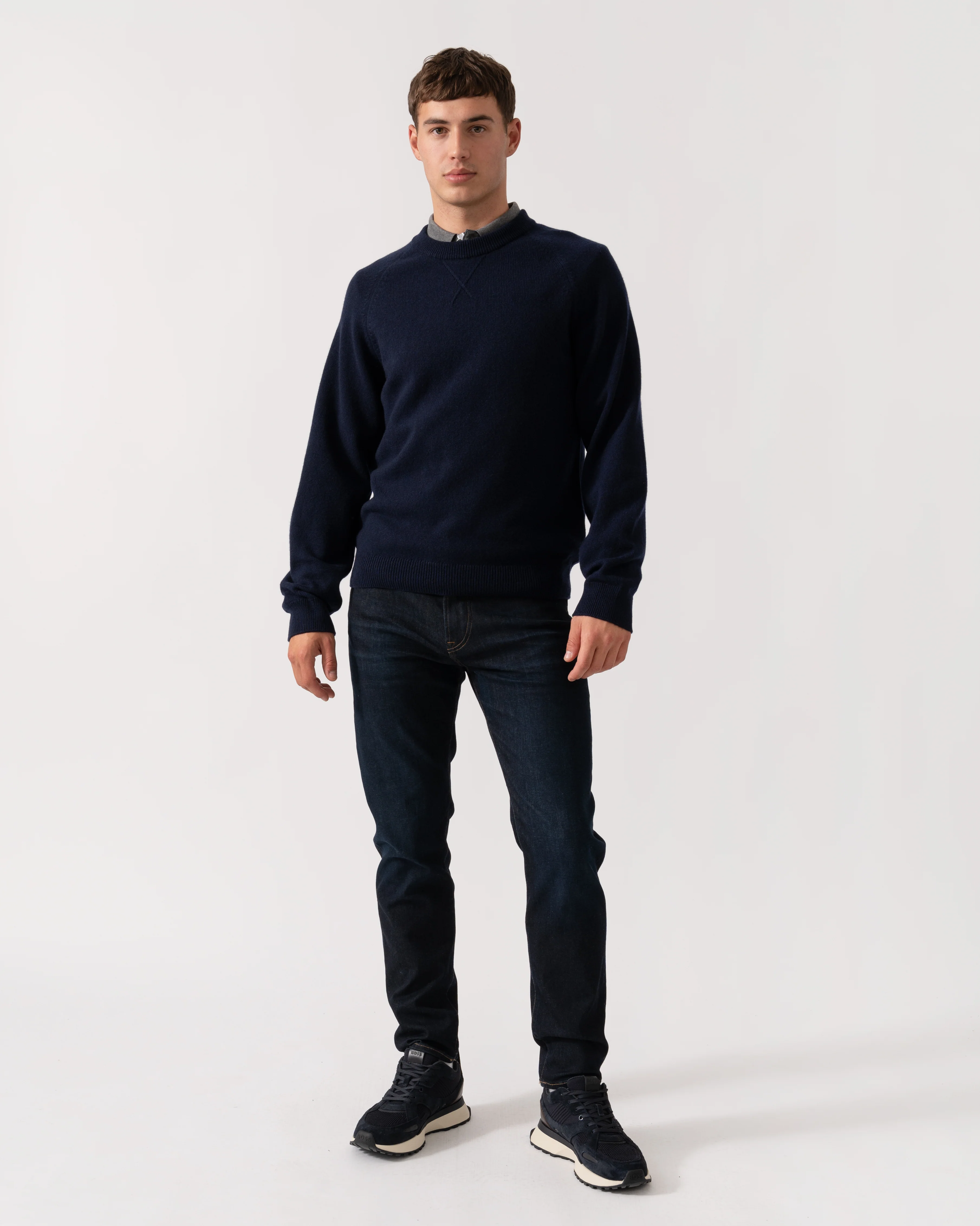 PS Paul Smith Mens Crew Neck Sweater - 49 Very Dark Navy - Image 3