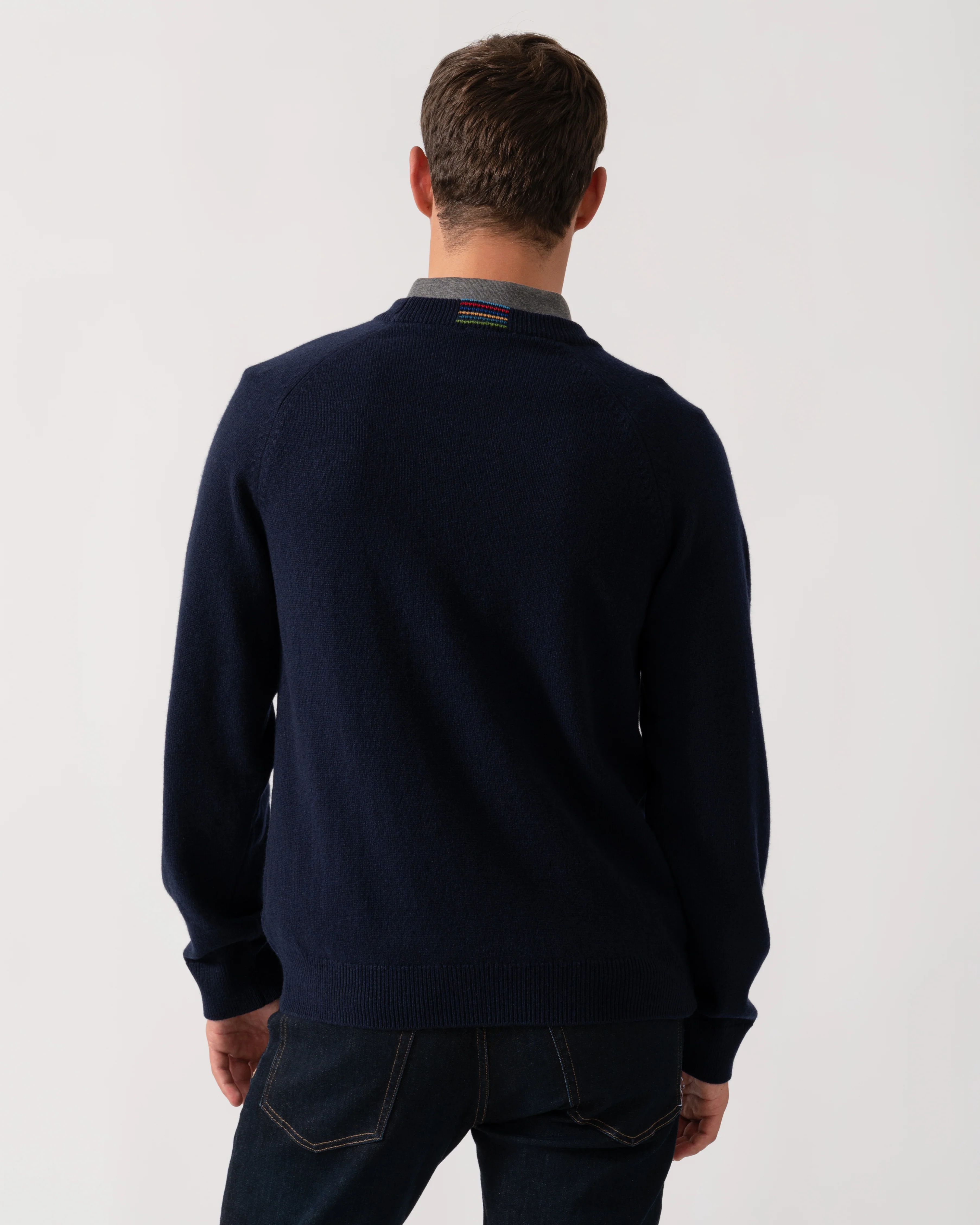 PS Paul Smith Mens Crew Neck Sweater - 49 Very Dark Navy - Image 4