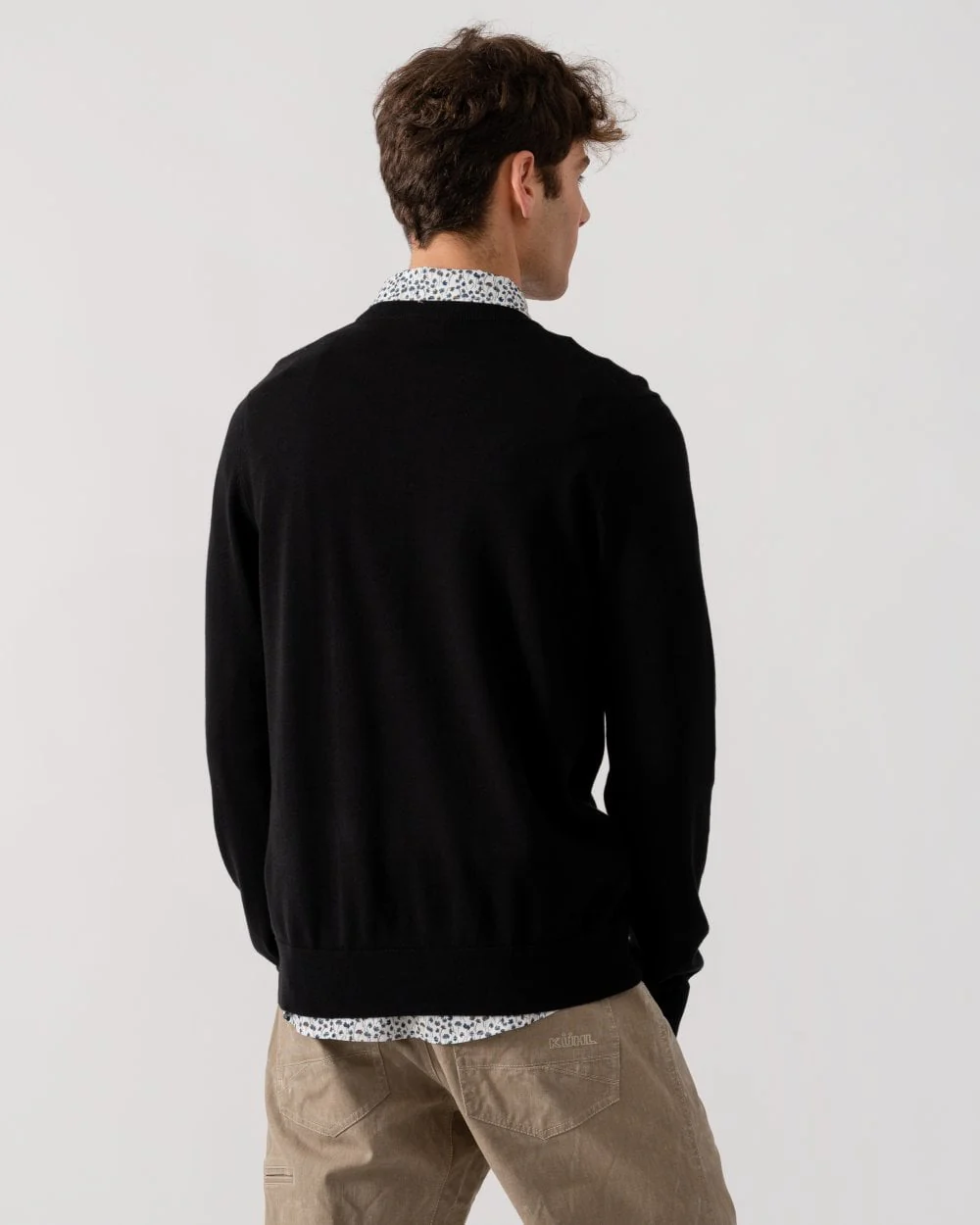 PS Paul Smith Mens Crew Neck Zebra Badge Jumper - 79 Black - Image 4