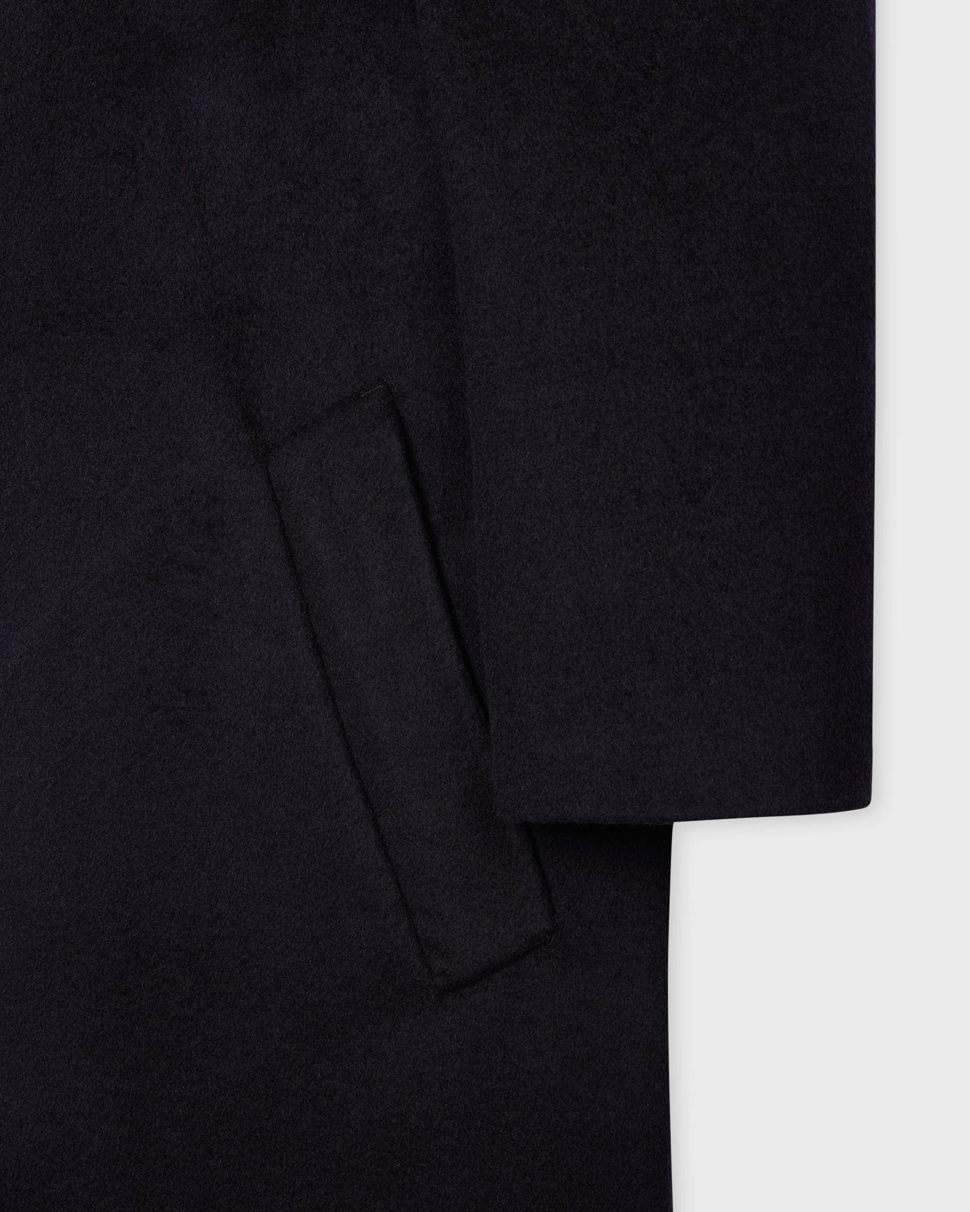 PS Paul Smith Mens Double-Face Wool-Blend Overcoat - 49 Very Dark Navy - Image 11