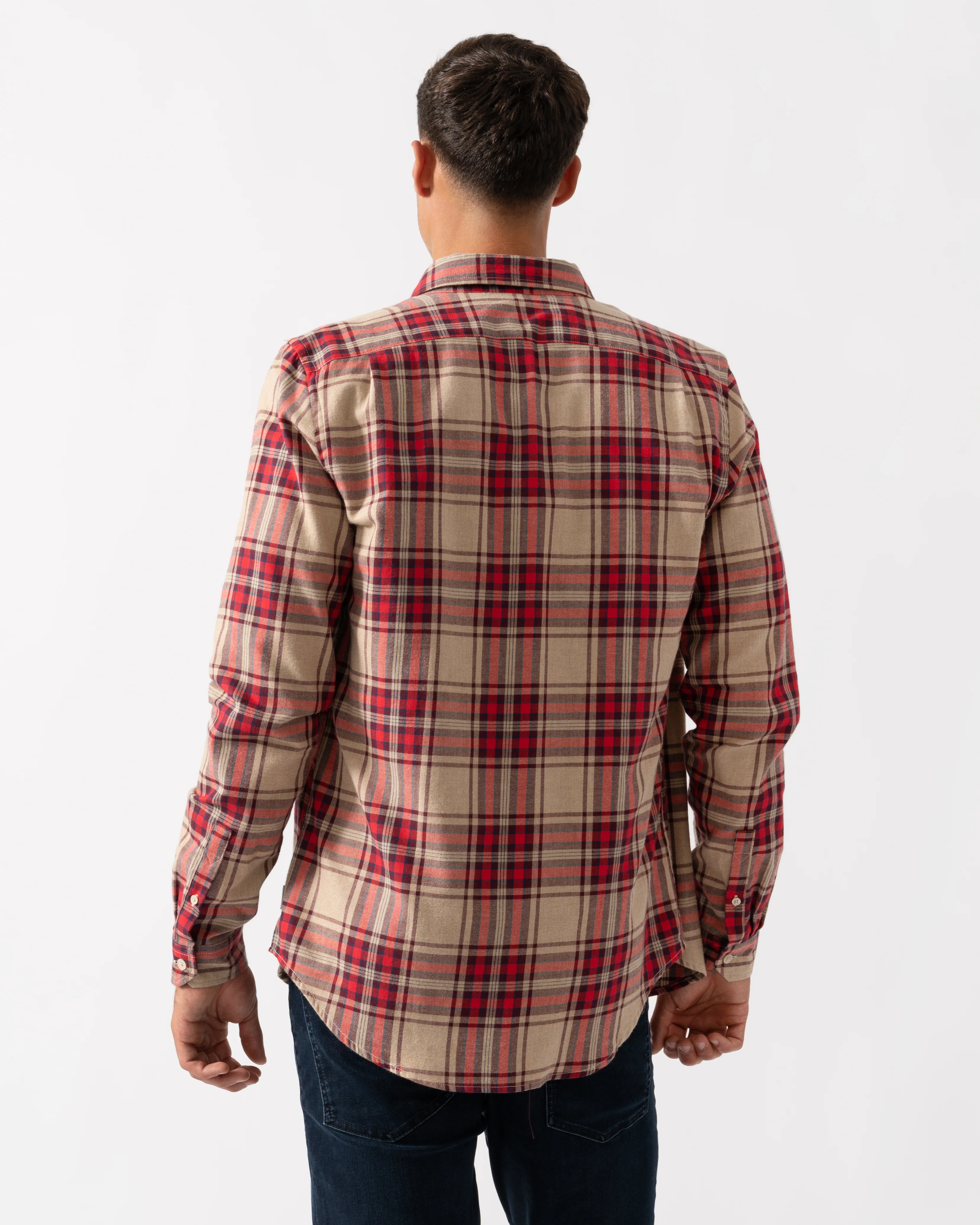 PS Paul Smith Mens Long Sleeve Tailored Fit Button Down Collar Shirt M2R-599R-T22491 - 62 Tan - Image 4