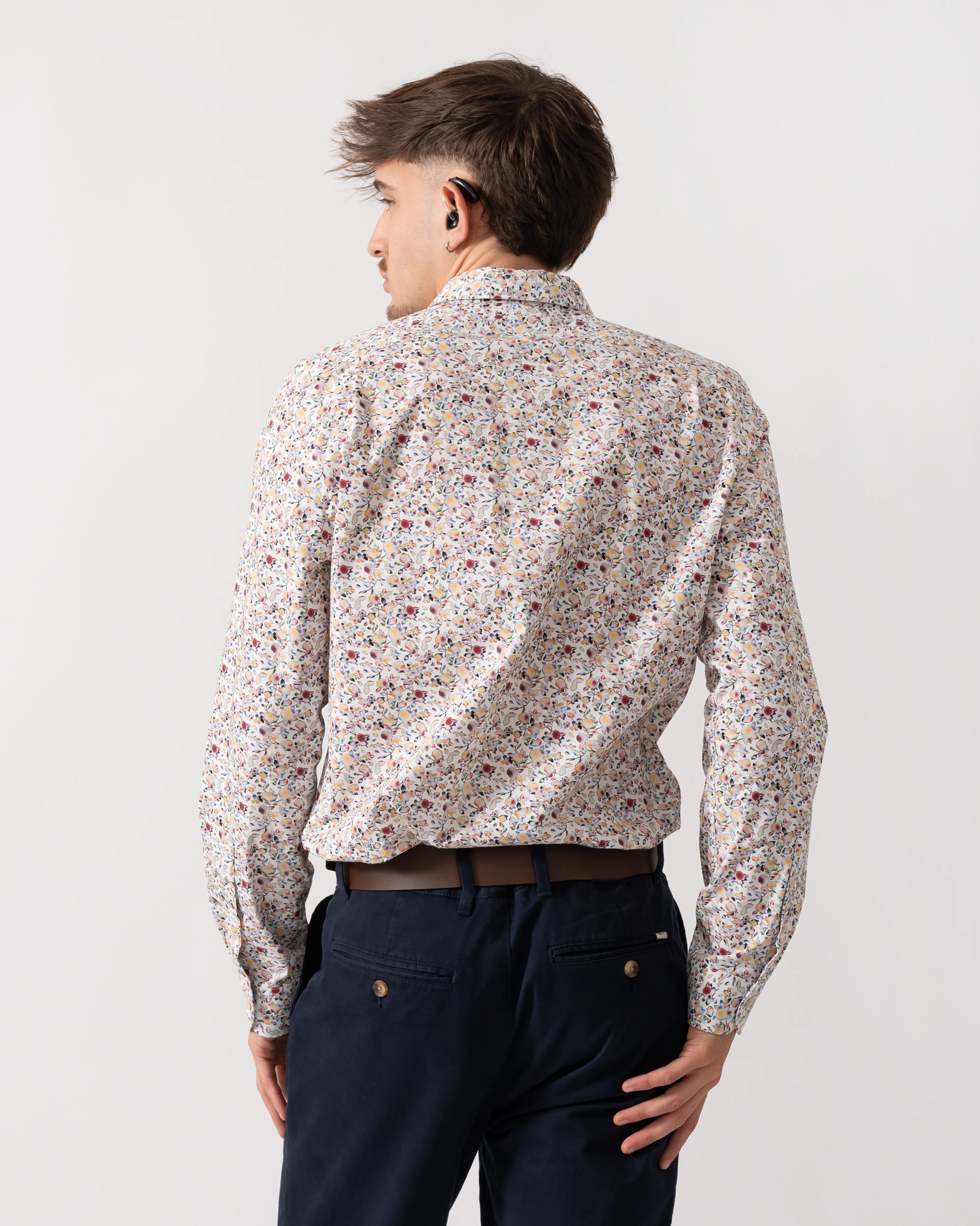 PS Paul Smith Mens Long Sleeve Tailored Fit Floral Shirt - 92 Multicolour - Image 4