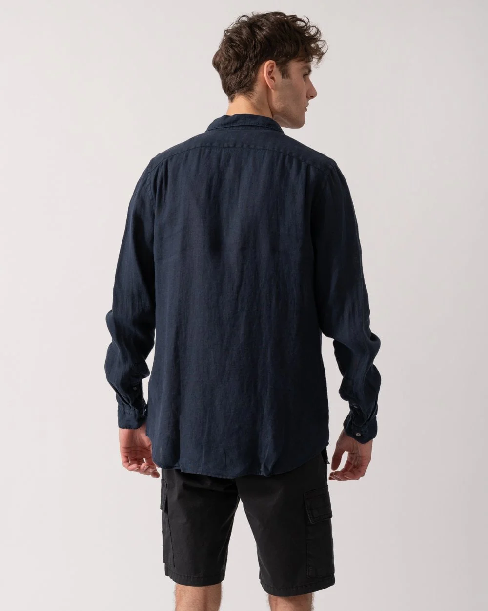PS Paul Smith Mens Long Sleeve Tailored Fit T-Shirt - 49 Very Dark Navy - Image 5