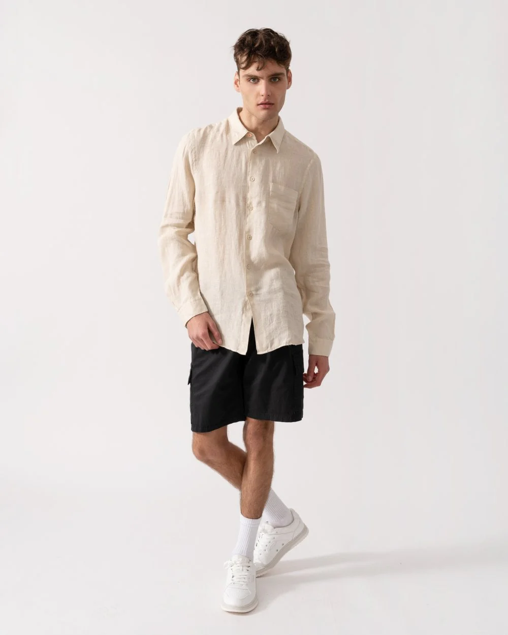PS Paul Smith Mens Long Sleeve Tailored Fit T-Shirt - 60 Light Beige - Image 3
