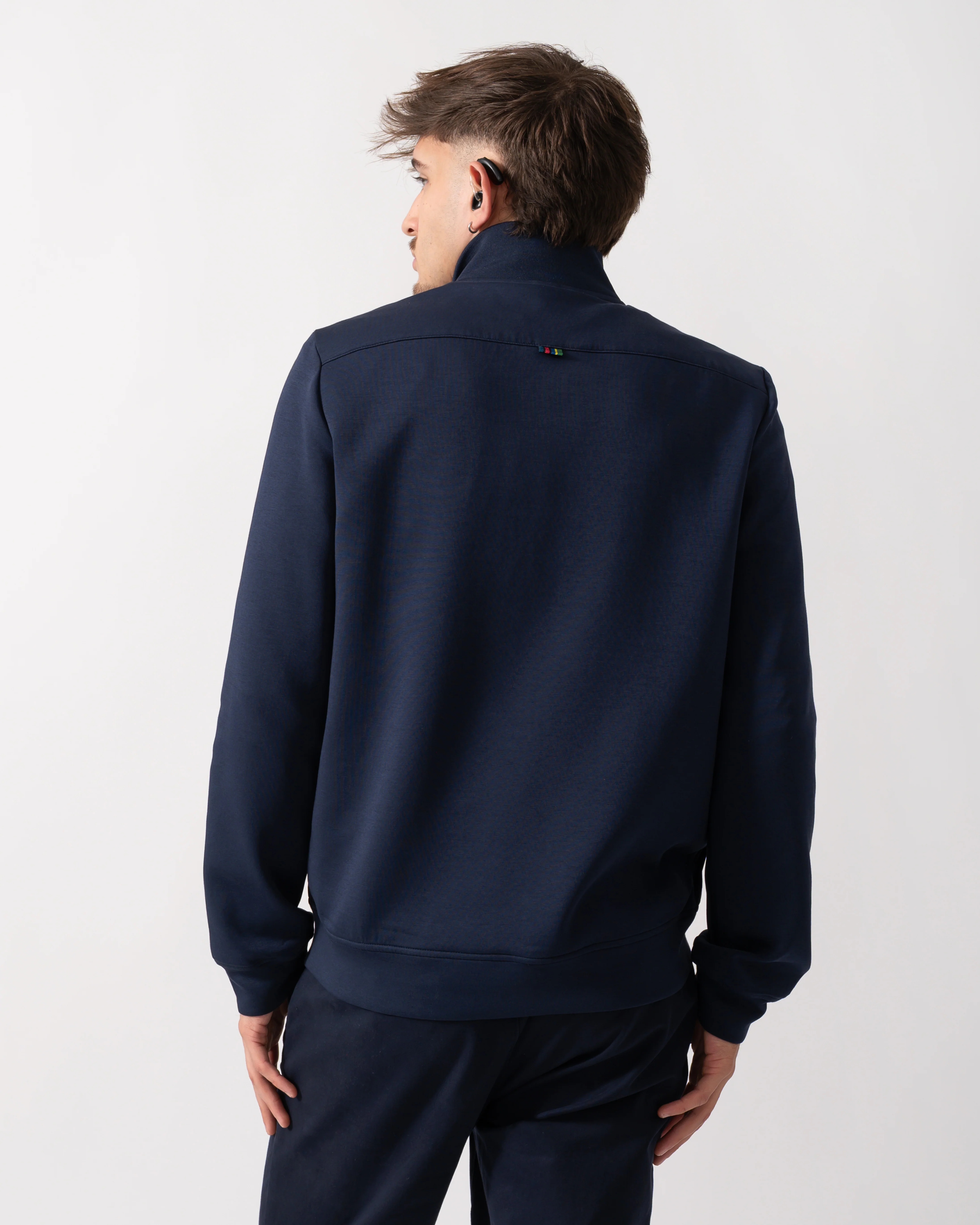 PS Paul Smith Mens Mixed Media Jacket - 49 Blue - Image 6