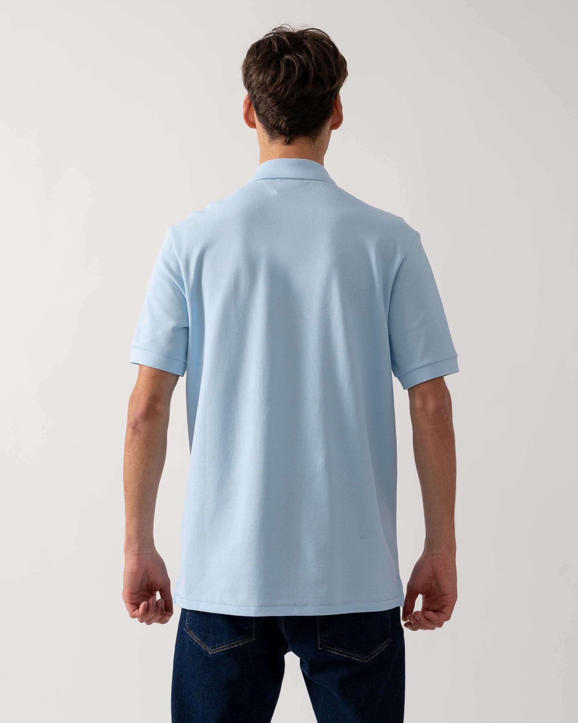 PS Paul Smith Mens Organic Cotton Zebra Logo Polo Shirt - 41E Light Blue - Image 3