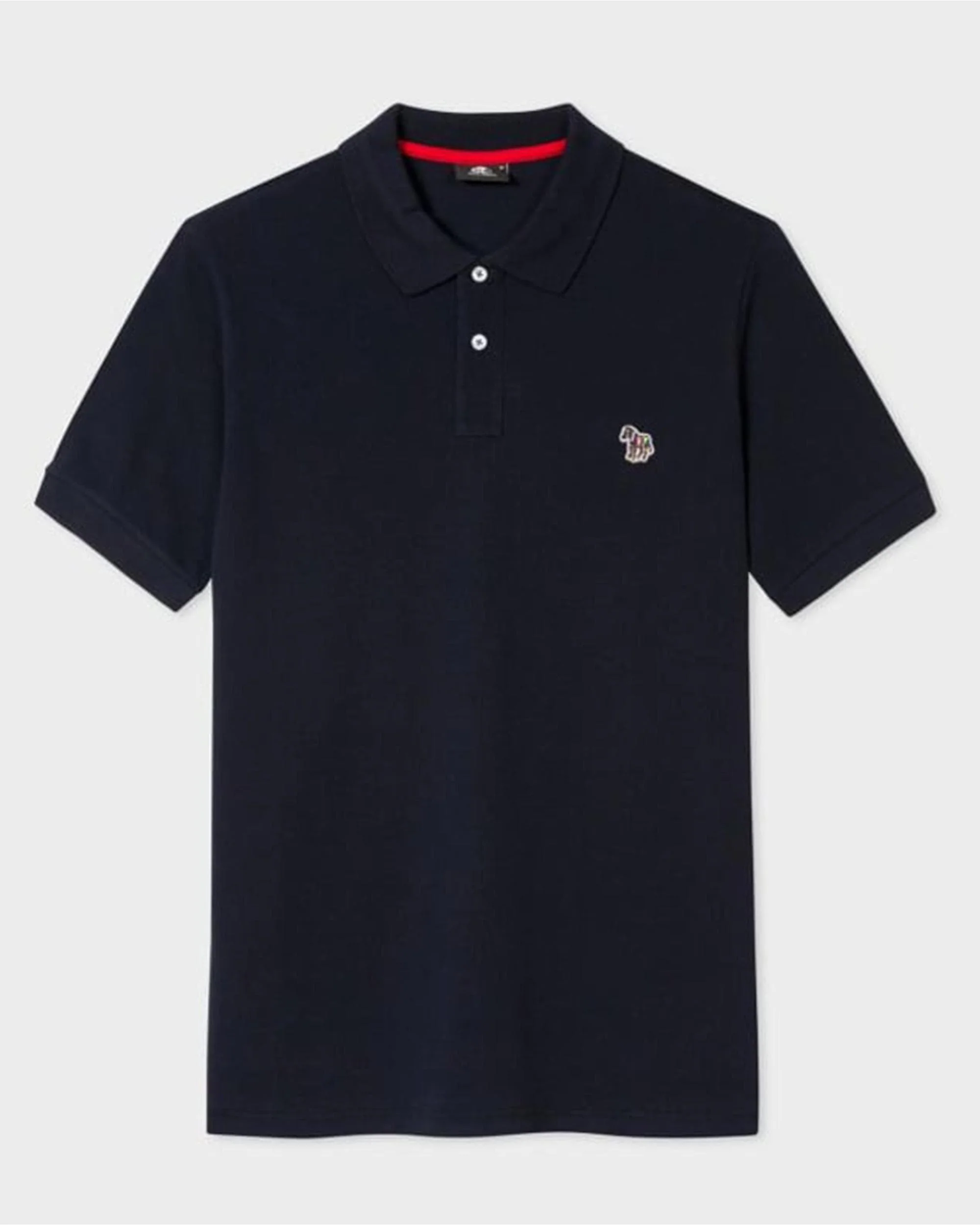 PS Paul Smith Mens Organic Cotton Zebra Logo Polo Shirt - 49 Very Dark Navy - Image 5