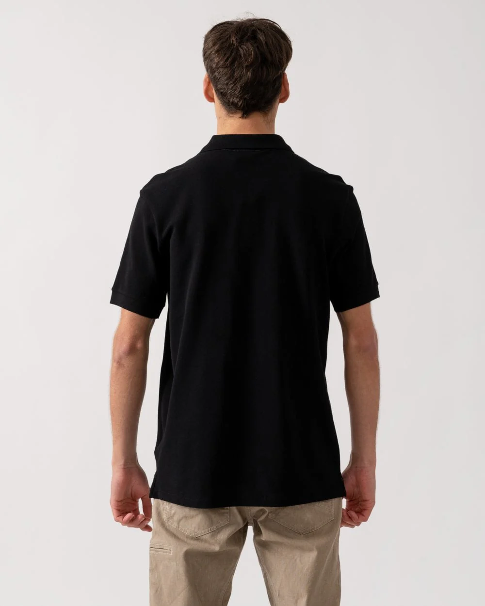 PS Paul Smith Mens Organic Cotton Zebra Logo Polo Shirt - 79 Black - Image 4