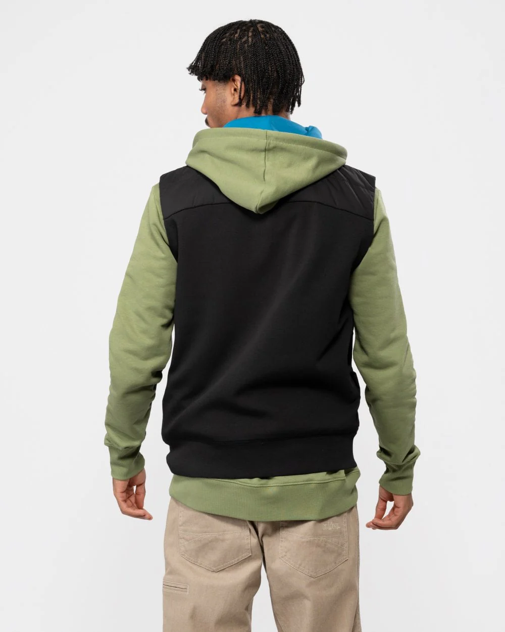 PS Paul Smith Mens Recycled Wadding Mixed Media Gilet - Image 5