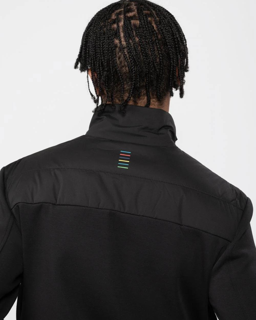 PS Paul Smith Mens Recycled Wadding Mixed Media Jacket - Image 3