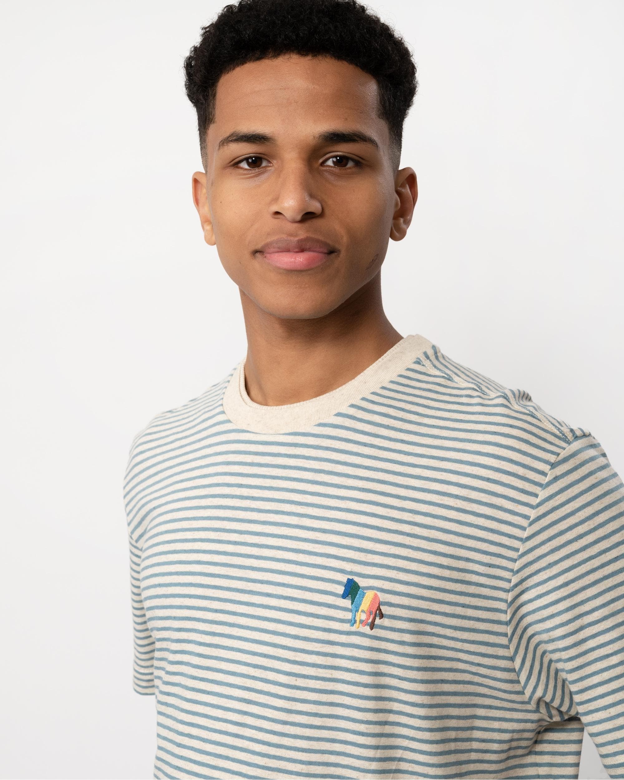PS Paul Smith Mens Reg Fit Short Sleeve Broad Zebra T-Shirt - Image 2