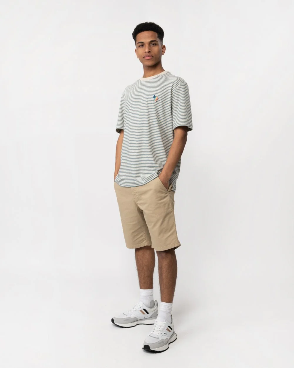 PS Paul Smith Mens Reg Fit Short Sleeve Broad Zebra T-Shirt - Image 4