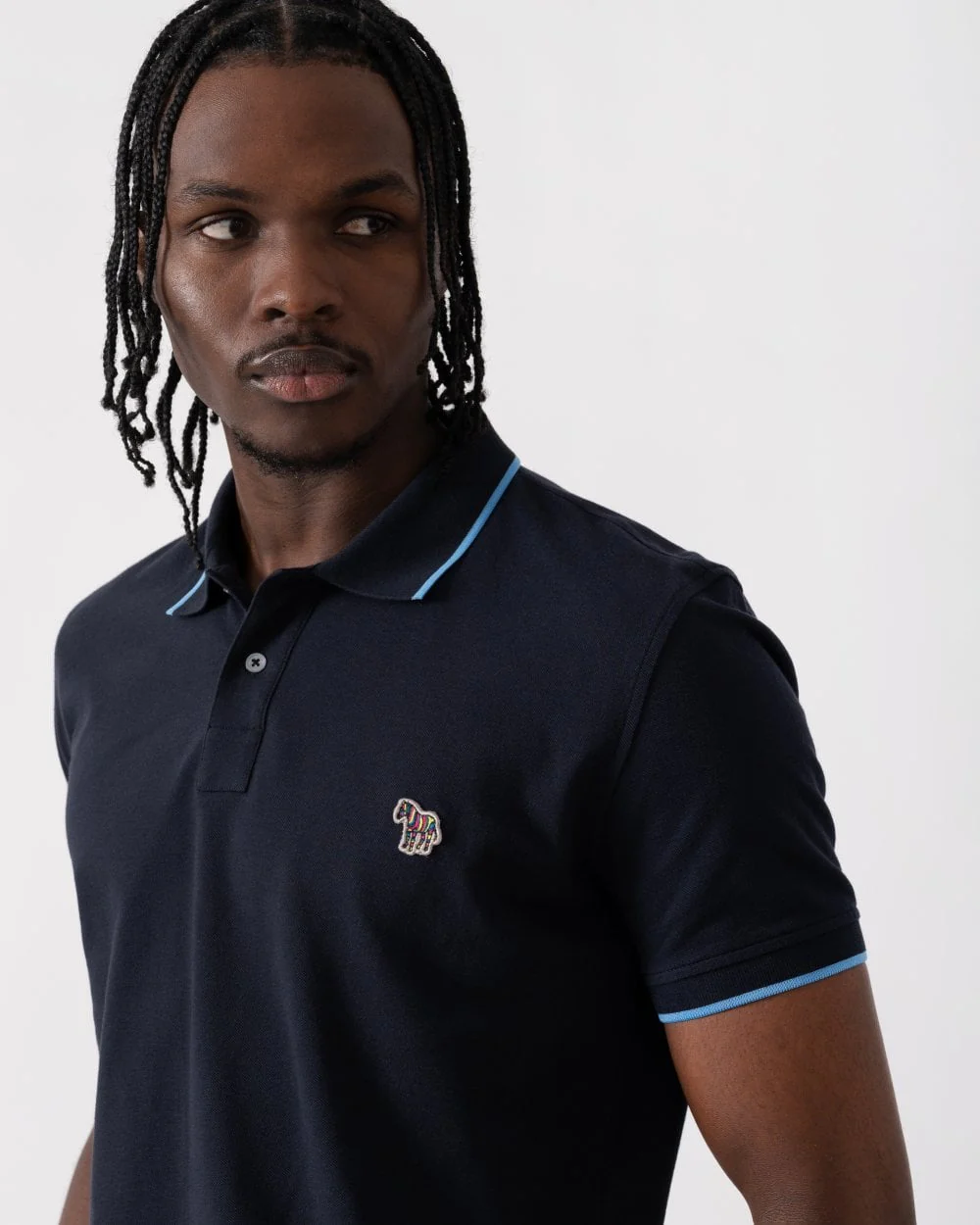 PS Paul Smith Mens Reg Fit Zebra Badge Polo M2R-151LZ-L21580 - Image 2