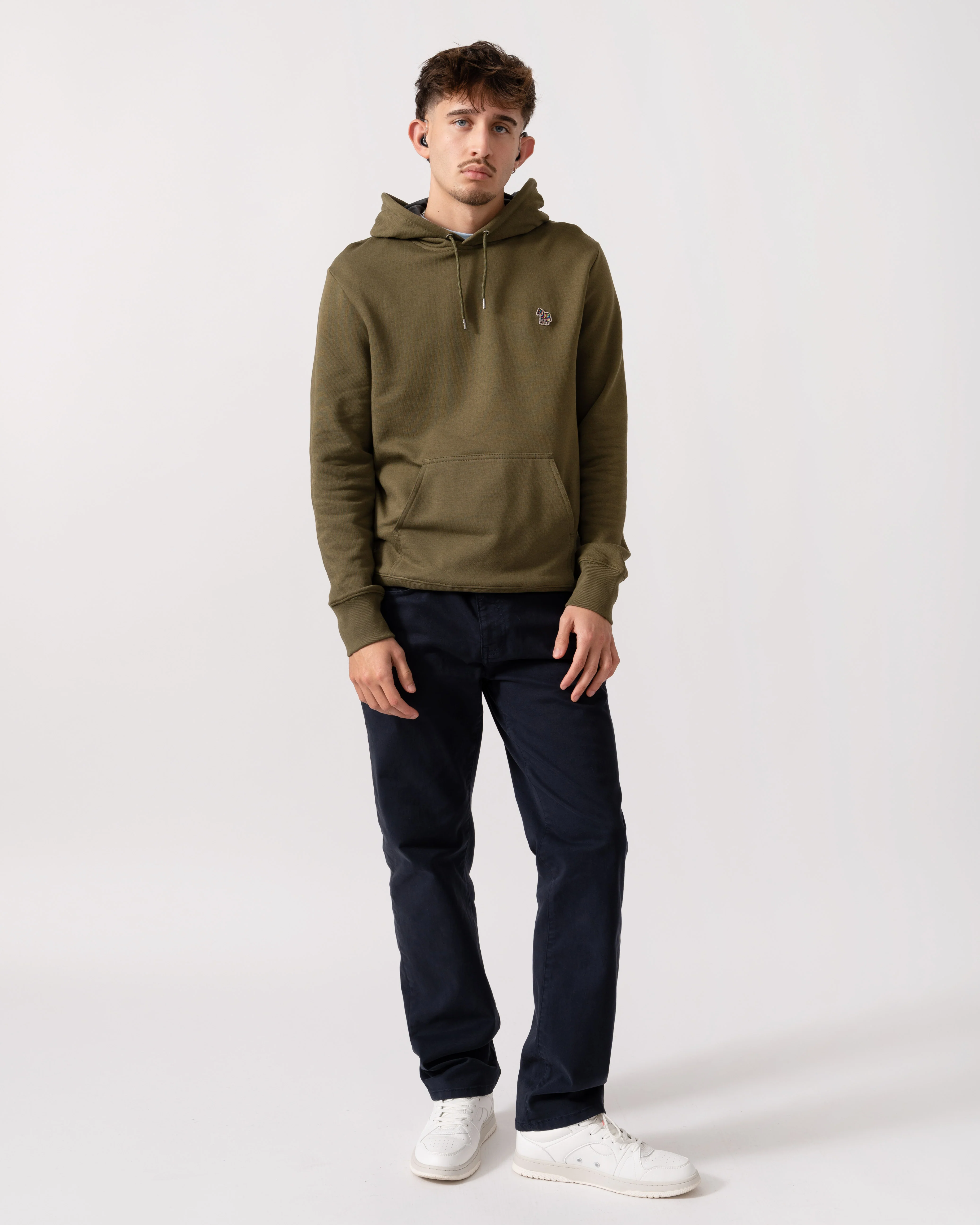 PS Paul Smith Mens Reg Fit Zebra Hoody - 36E Green - Image 2
