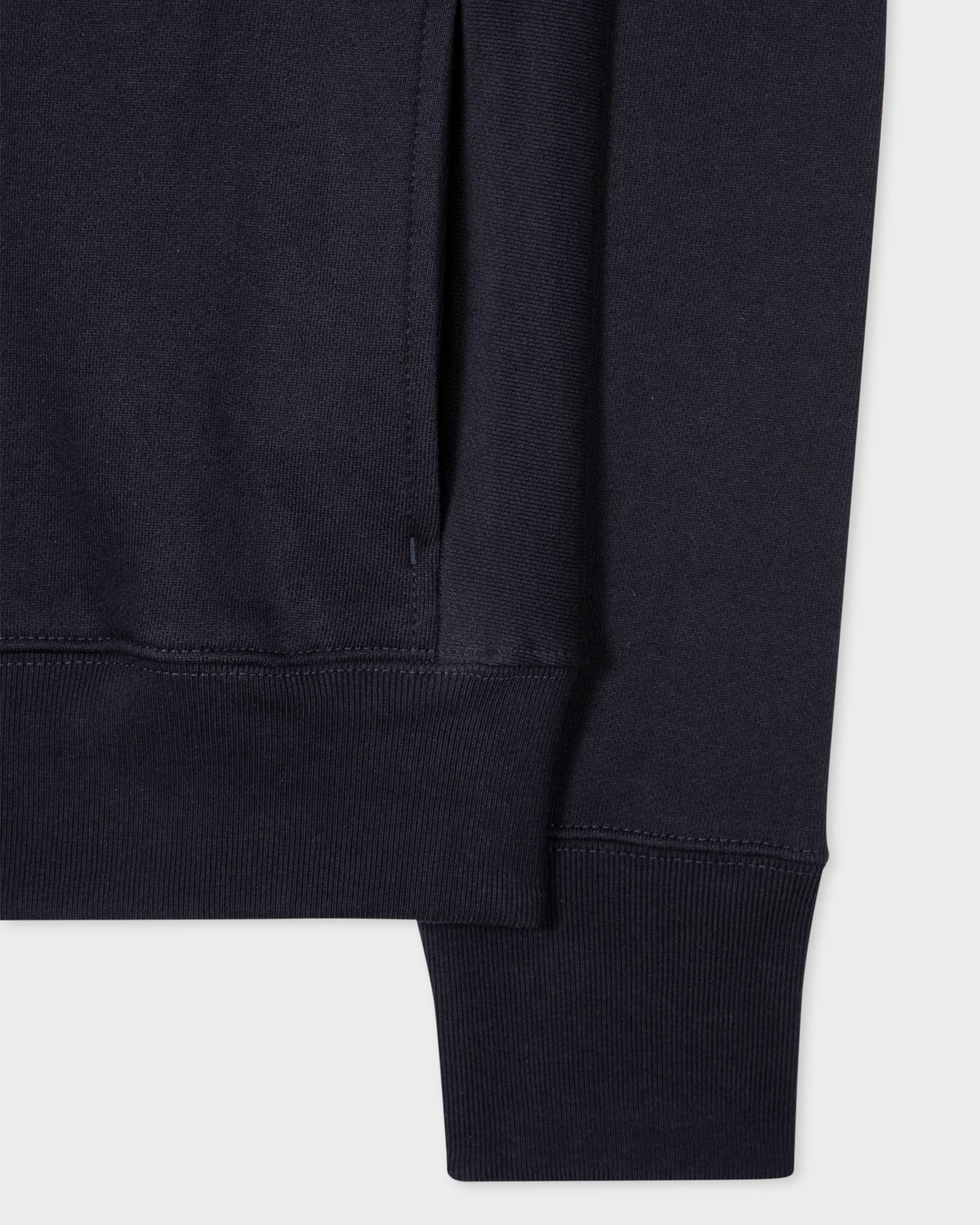 PS Paul Smith Mens Reg Fit Zip Hoodie with Zebra Logo - 49 Very Dark Navy - Image 6