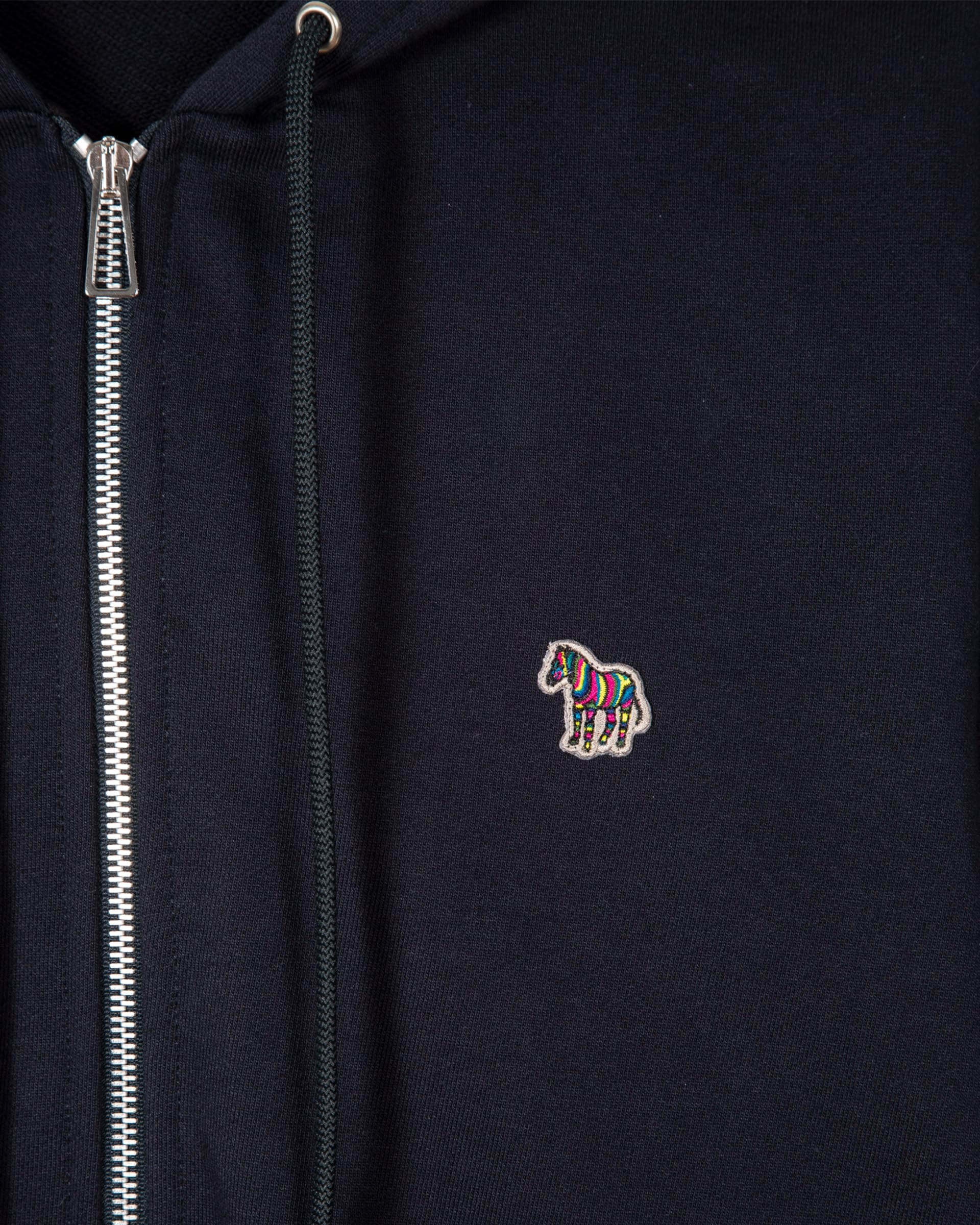 PS Paul Smith Mens Reg Fit Zip Hoodie with Zebra Logo - 49 Very Dark Navy - Image 7