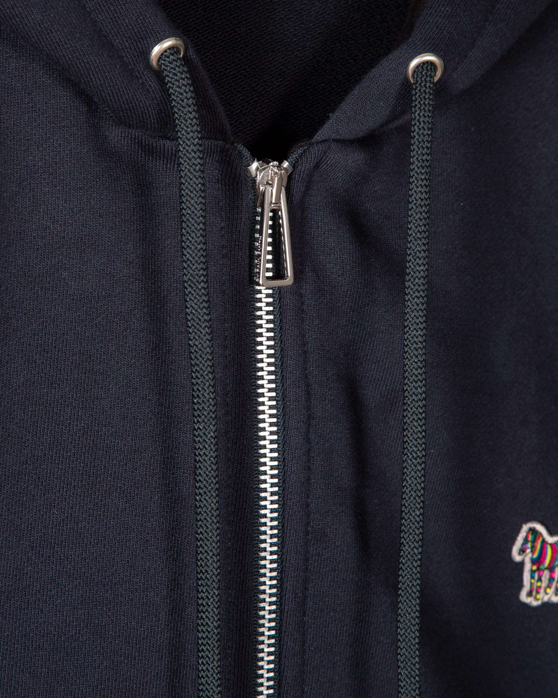 PS Paul Smith Mens Reg Fit Zip Hoodie with Zebra Logo - 49 Very Dark Navy - Image 8
