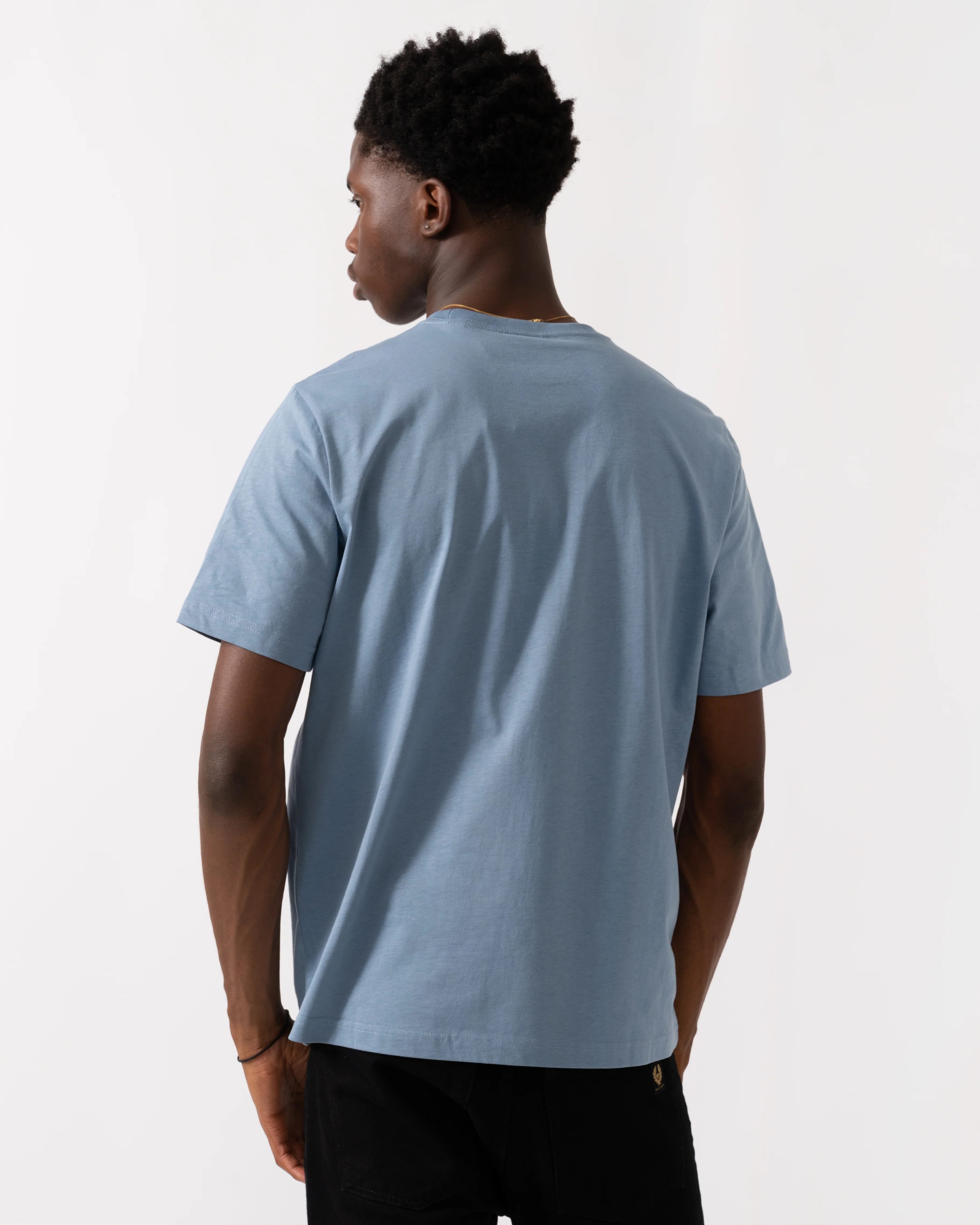 PS Paul Smith Mens Regular Fit Cactus Graphic T-Shirt - 43D Greyish Blue - Image 4