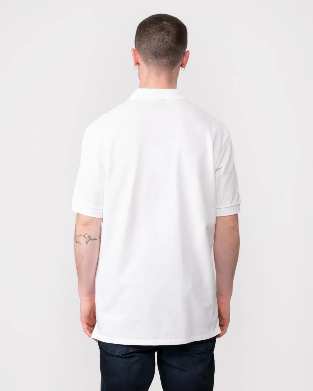 PS Paul Smith Mens Regular Fit Cotton-Piqué Zebra Logo Polo Shirt - 01 White - Image 4