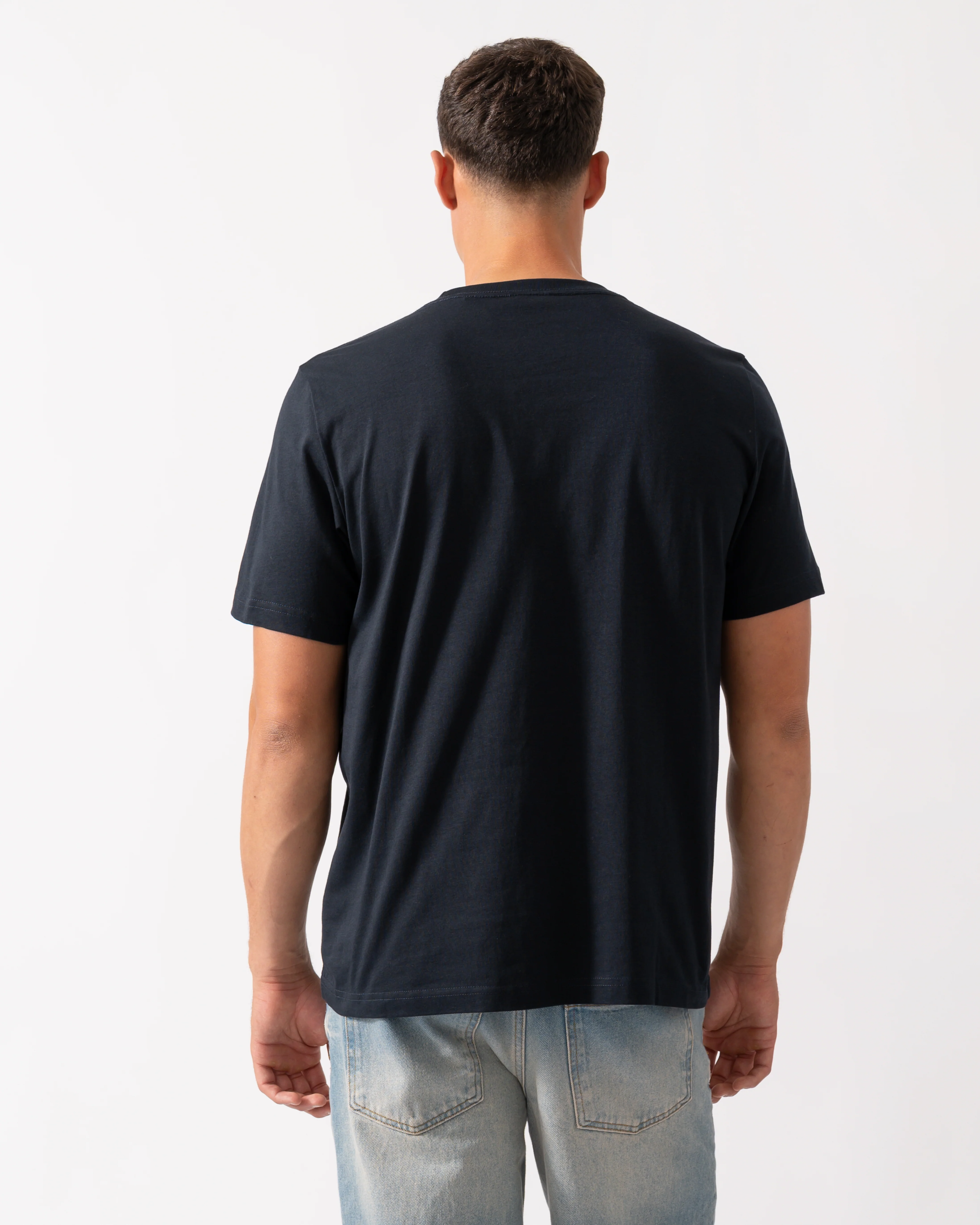 PS Paul Smith Mens Regular Fit Large Zebra Logo T-Shirt - 49 Very Dark Navy - Image 4