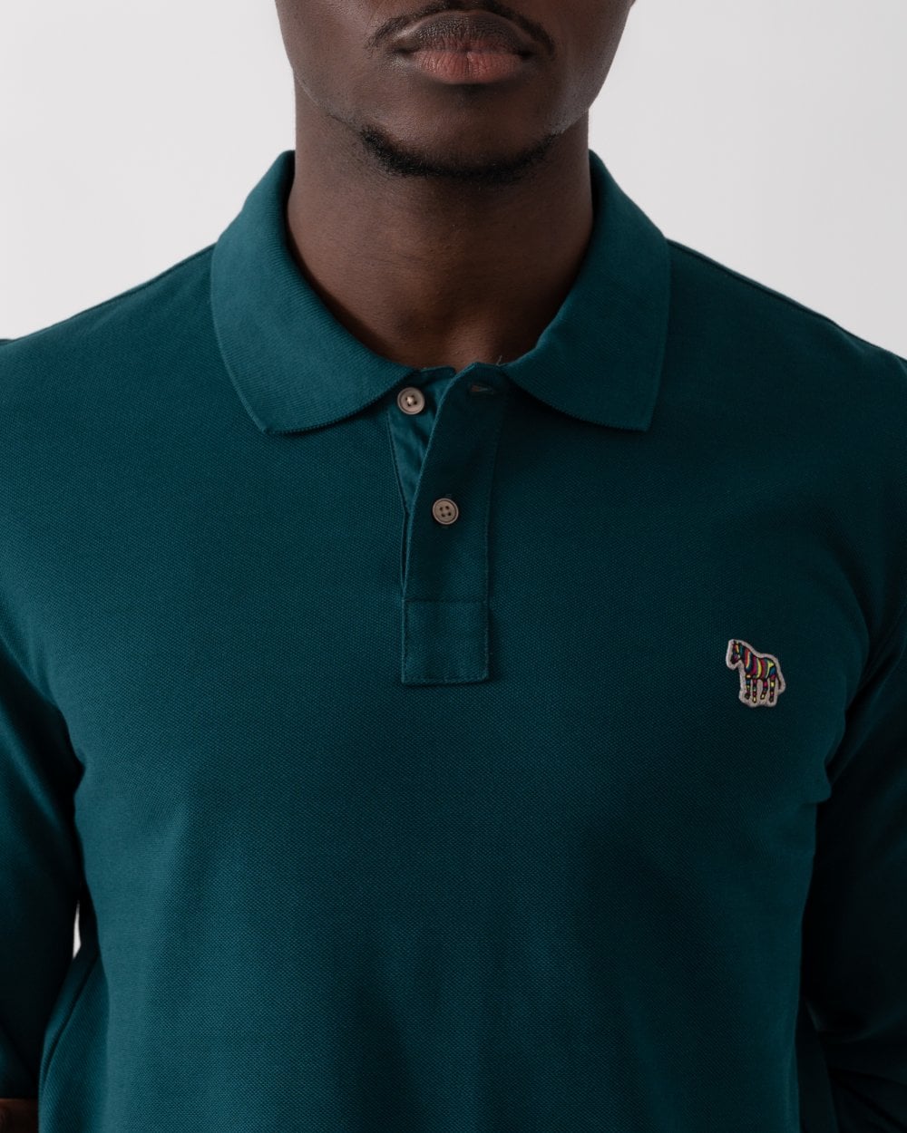 PS Paul Smith Mens Regular Fit Long Sleeve Polo Shirt with Zebra Logo - Image 2