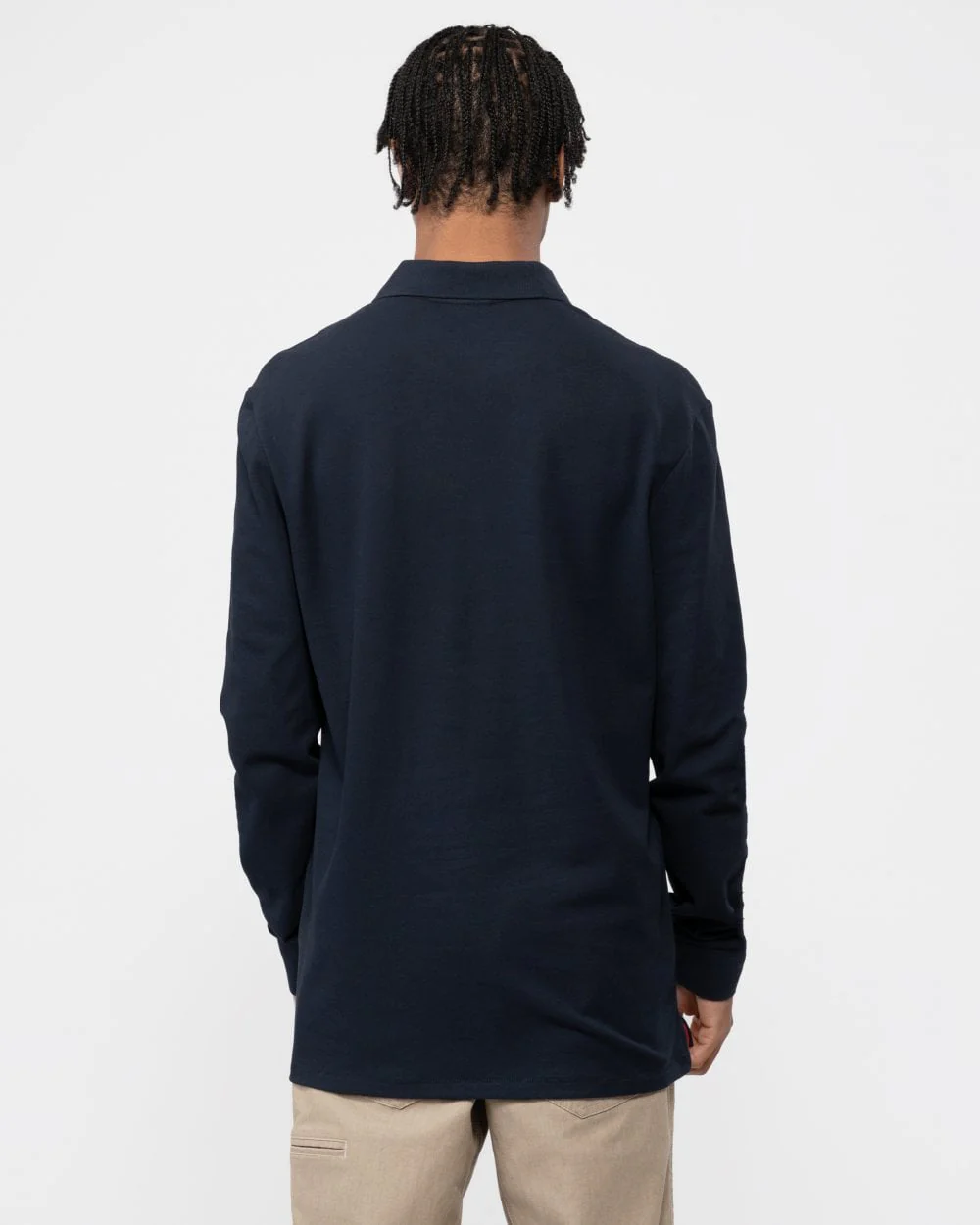 PS Paul Smith Mens Regular Fit Long Sleeve Sports Stripe Zebra Polo - 49 Very Dark Navy - Image 4