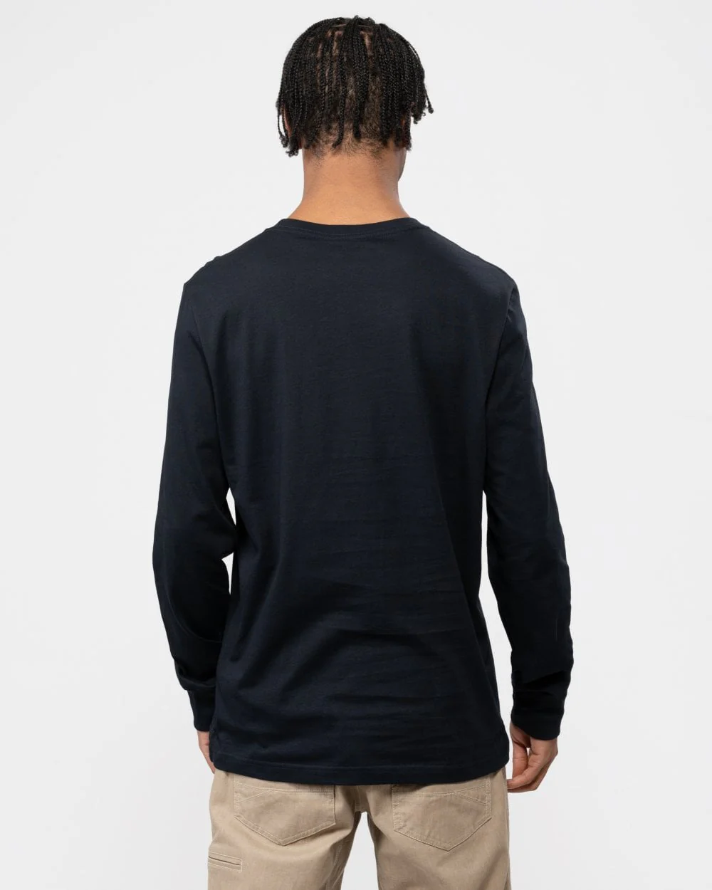 PS Paul Smith Mens Regular Fit Long Sleeve Zebra T-Shirt - 49 Very Dark Navy - Image 4