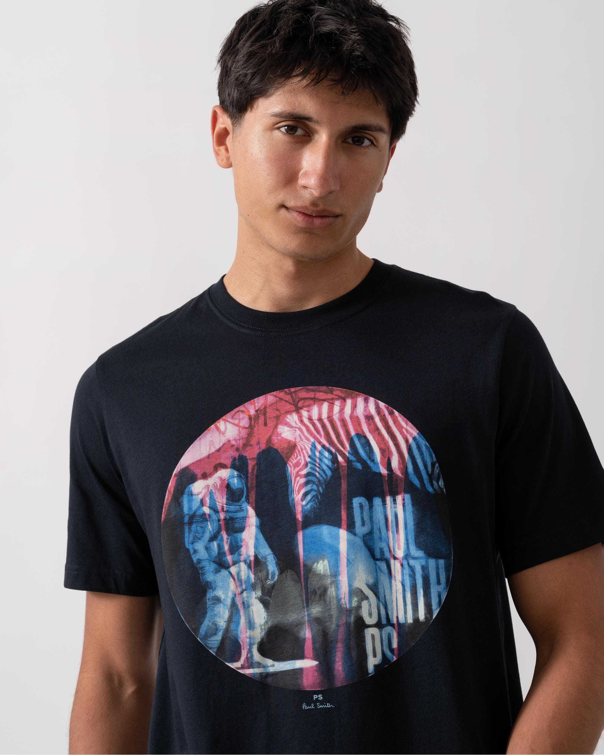 PS Paul Smith Mens Regular Fit Short Sleeve Astronaut T-Shirt - Image 2
