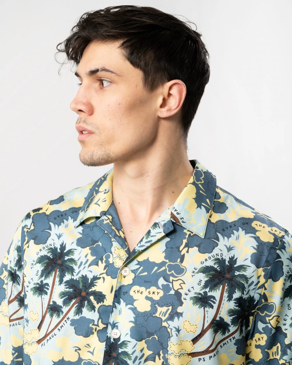 PS Paul Smith Mens Regular Fit Short Sleeve Broad Stripe Zebra Shirt - Image 2