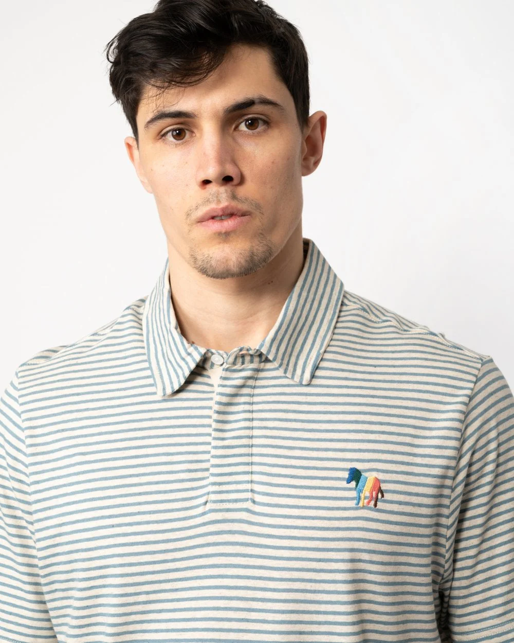 PS Paul Smith Mens Regular Fit Short Sleeve Broad Zebra Polo Shirt - Image 2