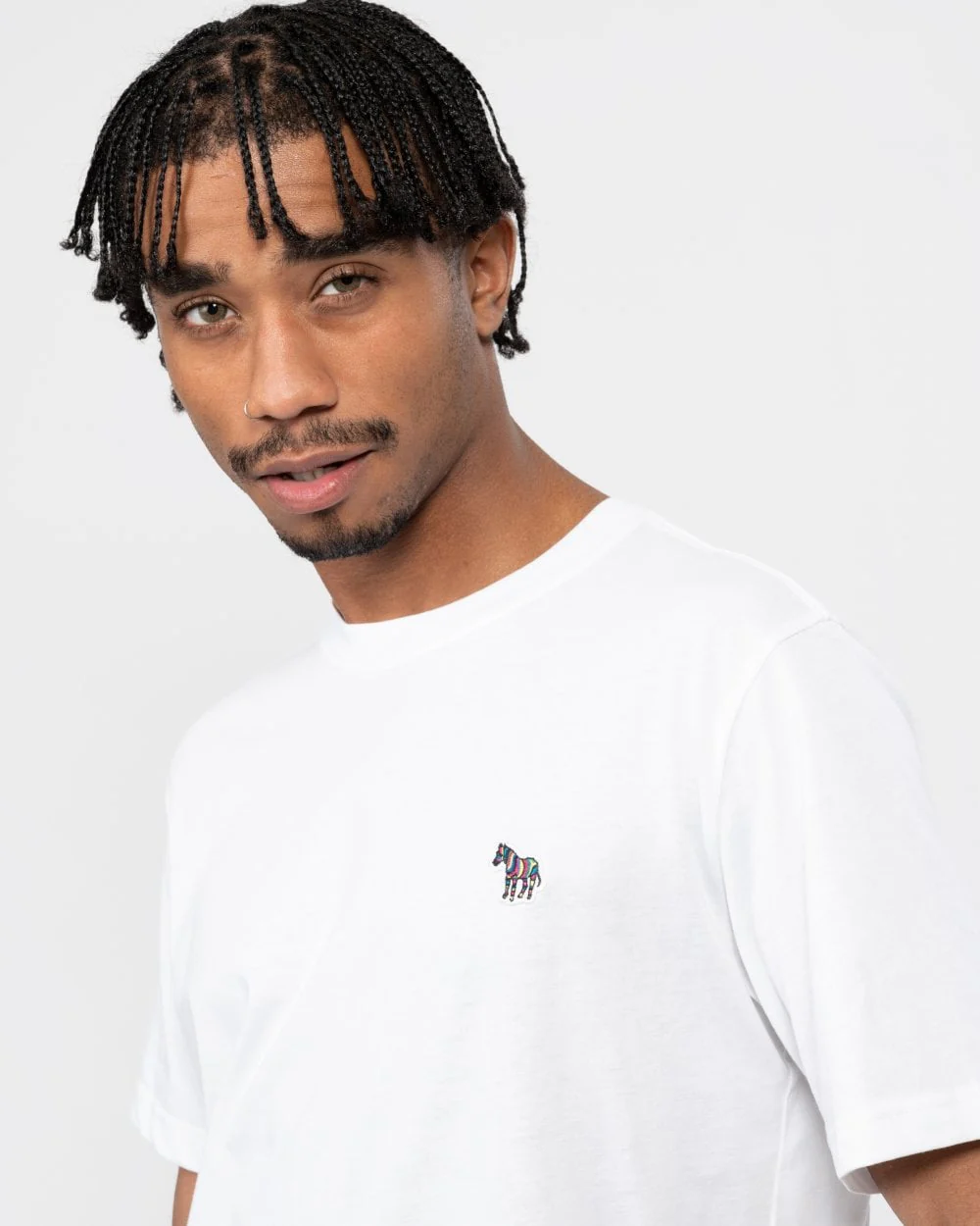 PS Paul Smith Mens Regular Fit Short Sleeve Zebra Logo T-Shirt - 01 White - Image 2