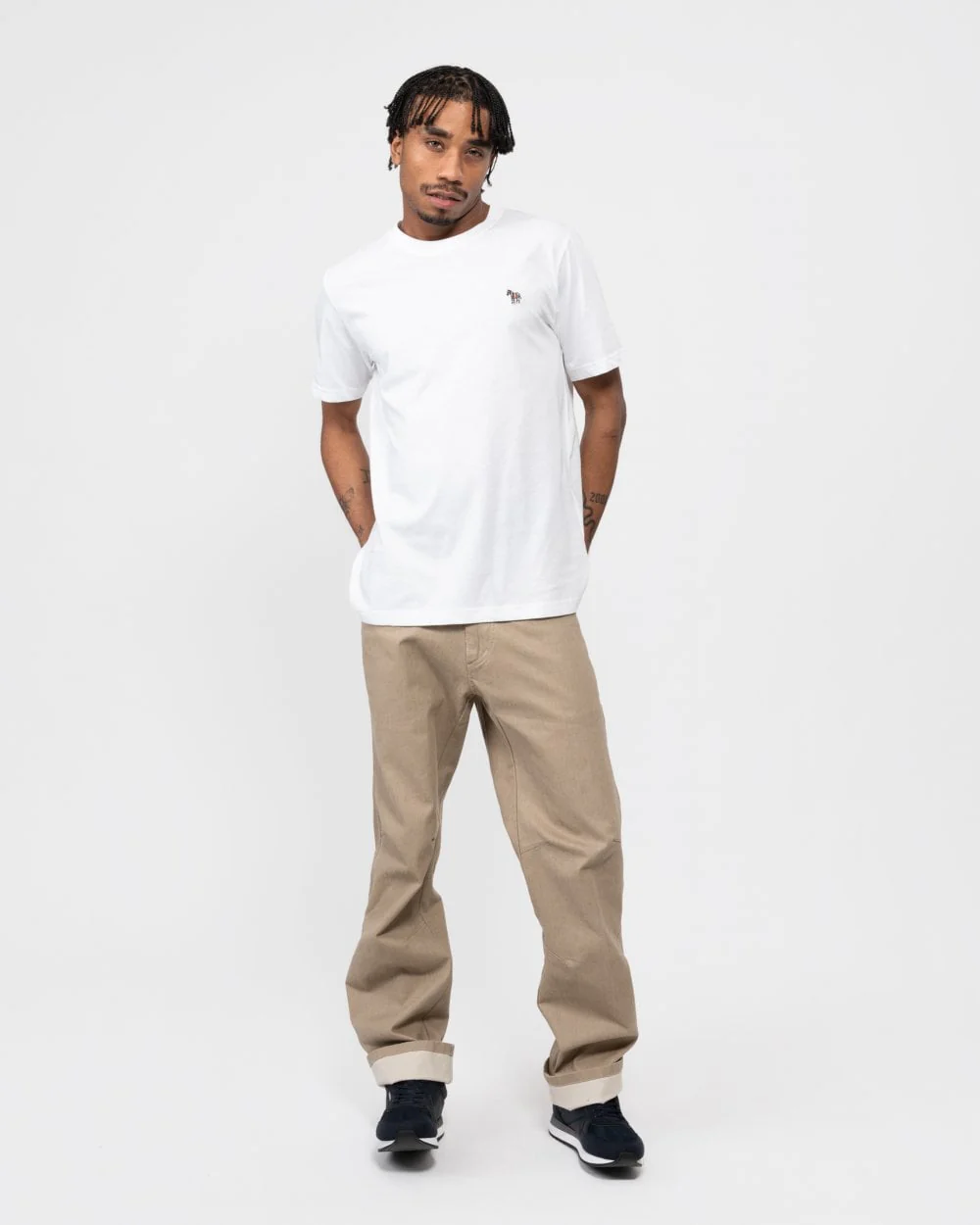 PS Paul Smith Mens Regular Fit Short Sleeve Zebra Logo T-Shirt - 01 White - Image 3