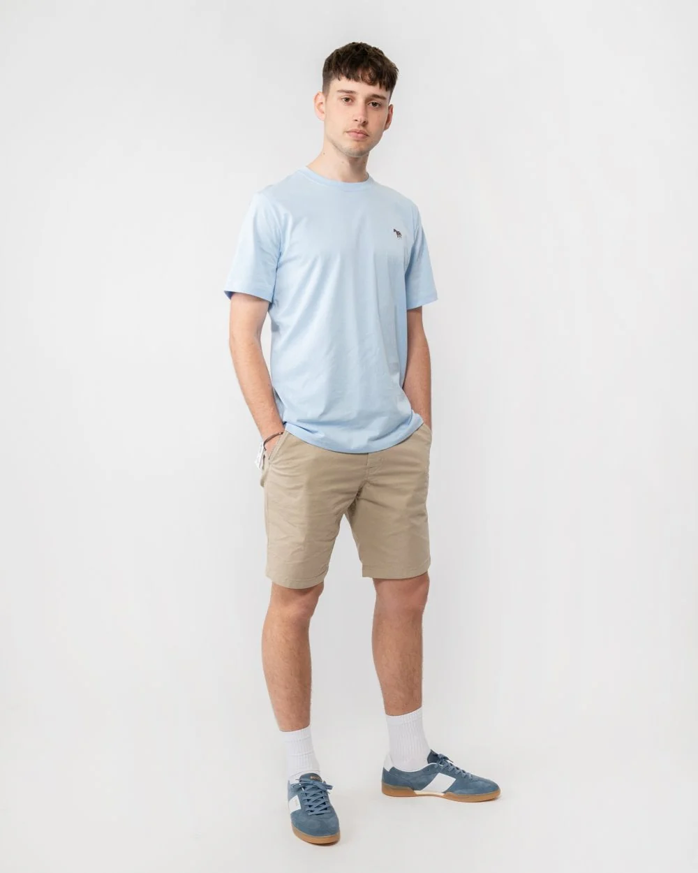PS Paul Smith Mens Regular Fit Short Sleeve Zebra Logo T-Shirt - 41E Blue - Image 3