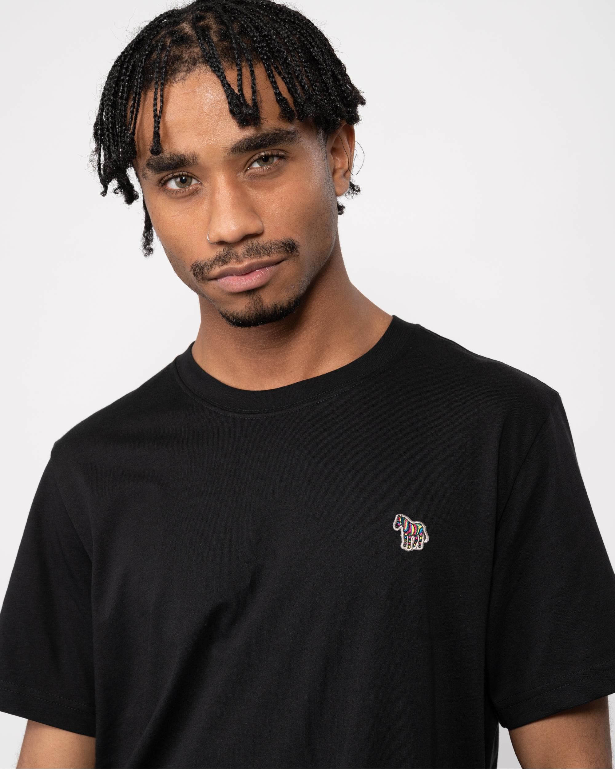 PS Paul Smith Mens Regular Fit Short Sleeve Zebra Logo T-Shirt - 79 Black - Image 2