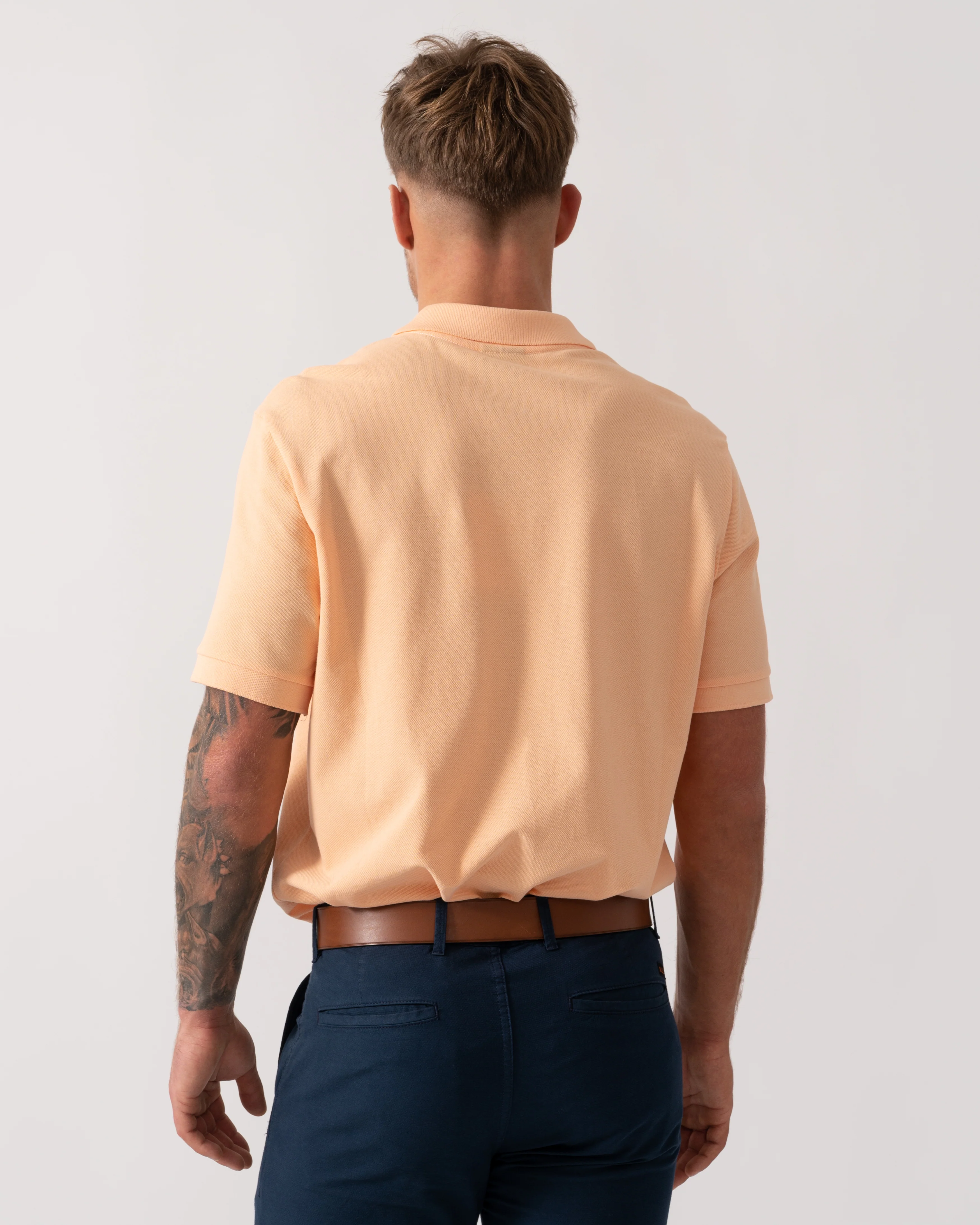 PS Paul Smith Mens Regular Fit Short Sleeve Zebra Polo Shirt - 15D Orange - Image 4