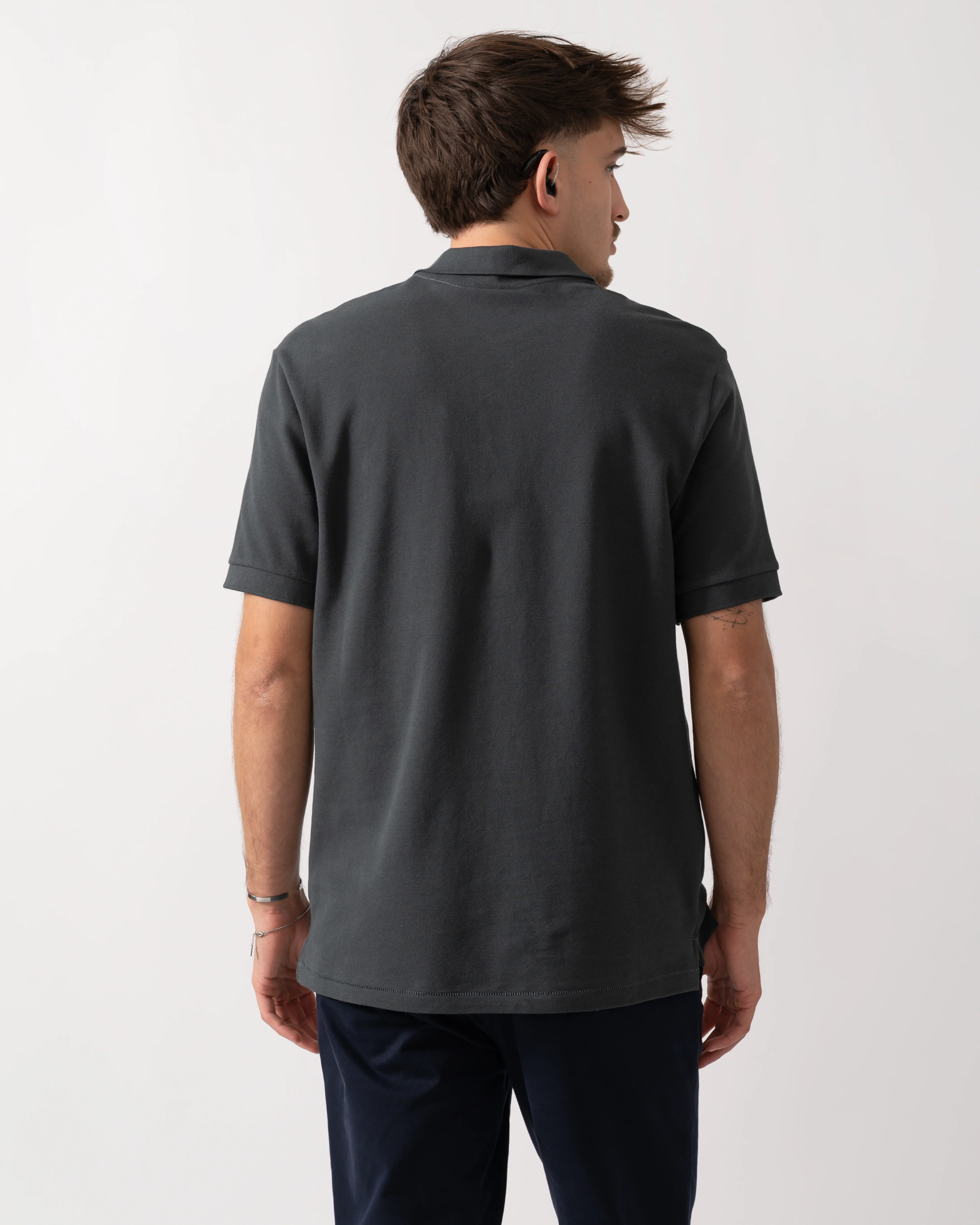 PS Paul Smith Mens Regular Fit Short Sleeve Zebra Polo Shirt - 76 Grey - Image 4