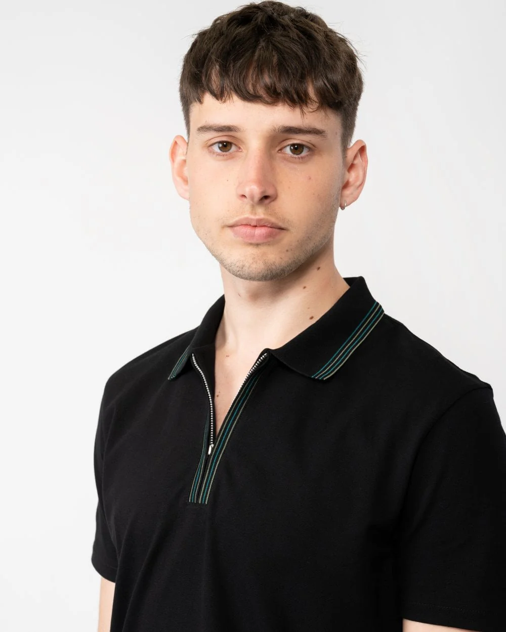 PS Paul Smith Mens Regular Fit Short Sleeve Zip Polo - Image 2