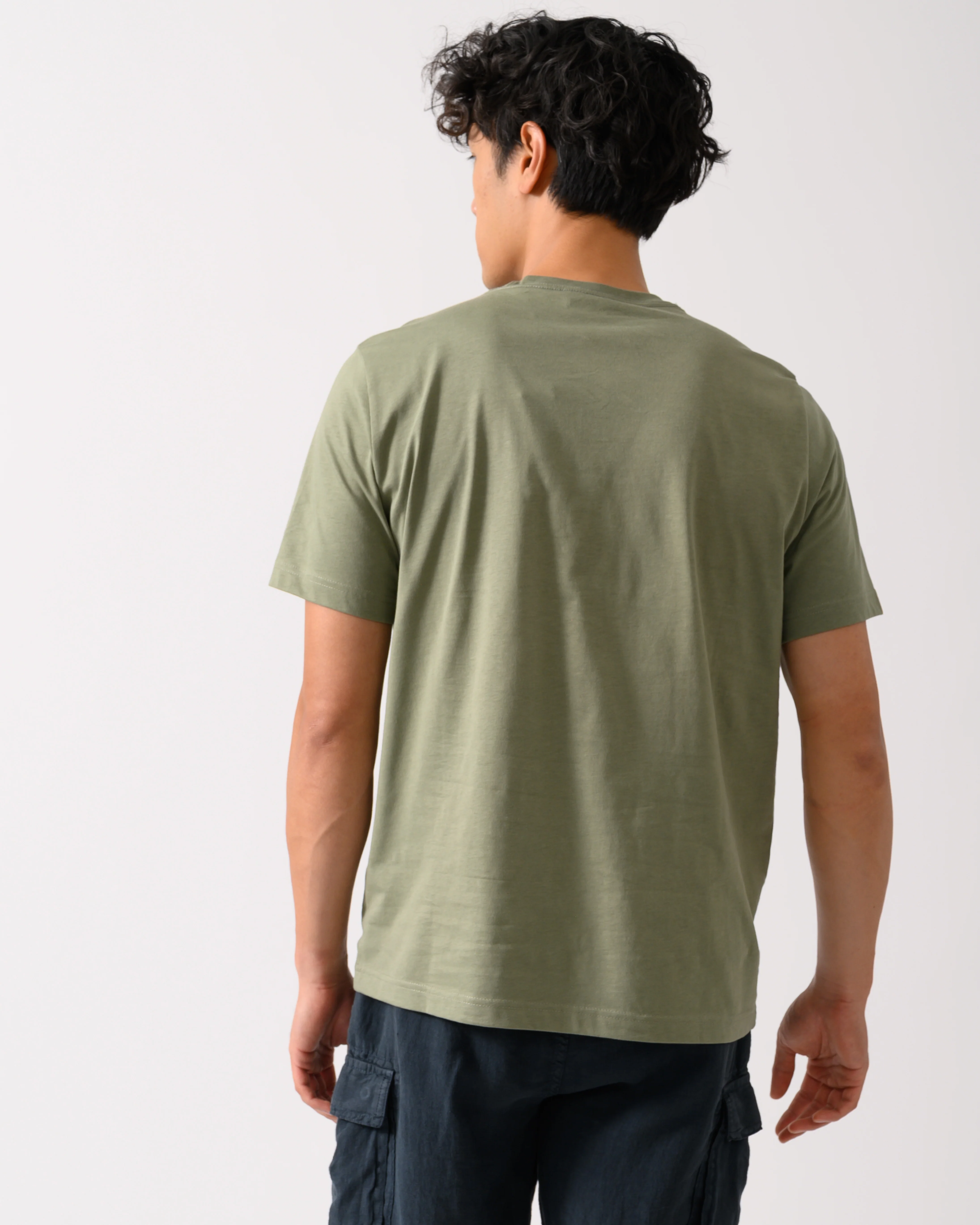 PS Paul Smith Mens Regular Fit Simple Zebra T-Shirt - 34C Light Greyish Green - Image 4