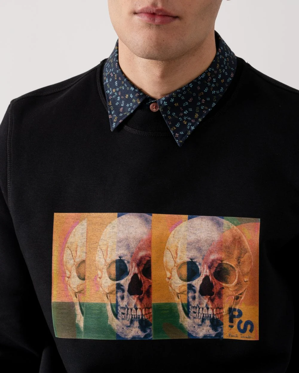 PS Paul Smith Mens Regular Fit Skull Square Sweatshirt - Image 2