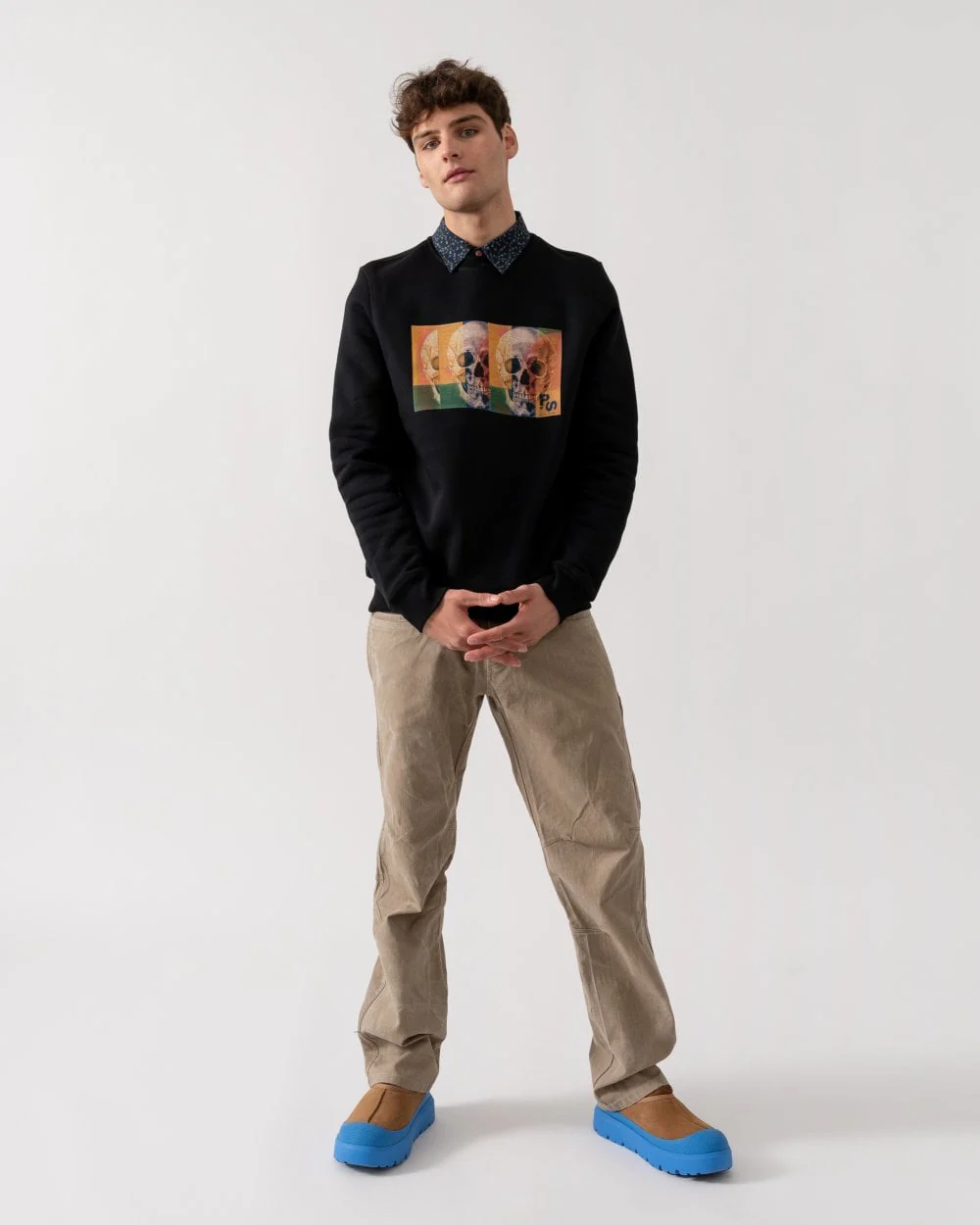 PS Paul Smith Mens Regular Fit Skull Square Sweatshirt - Image 3