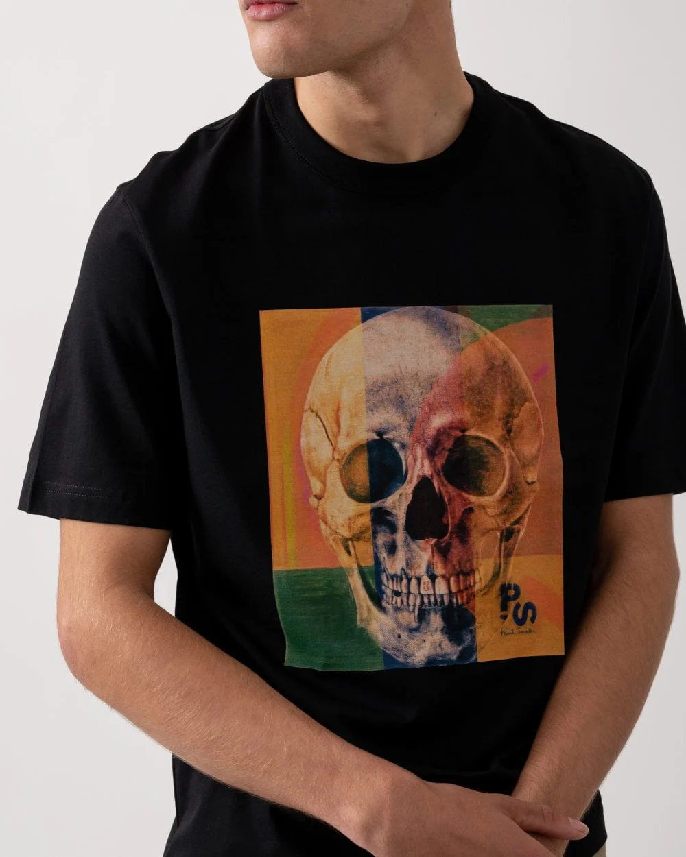 PS Paul Smith Mens Regular Fit Skull Square T-Shirt - 79 Black - Image 2