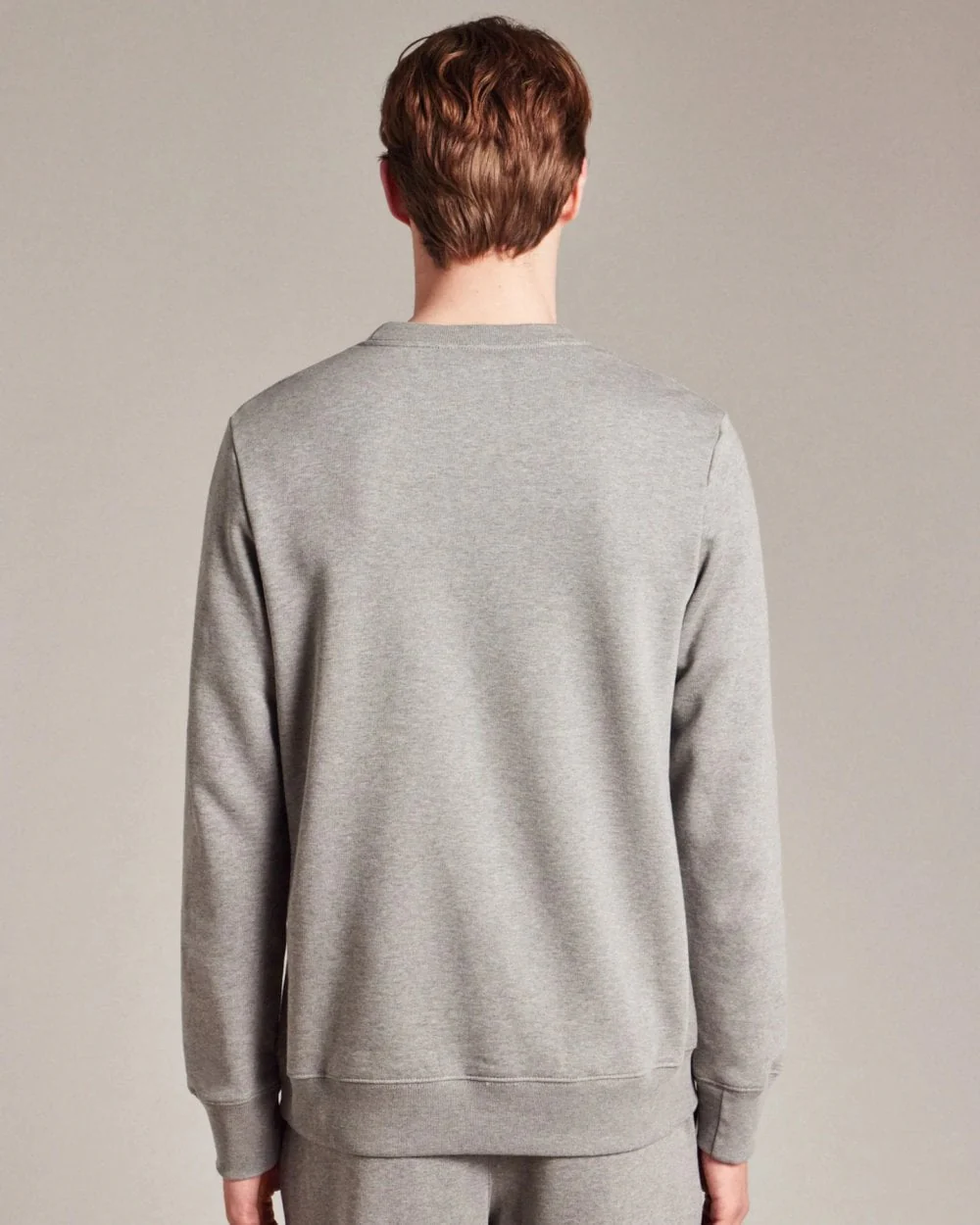 PS Paul Smith Mens Regular Fit Sports Stripe Zebra Sweatshirt - 72 Grey Melange - Image 4