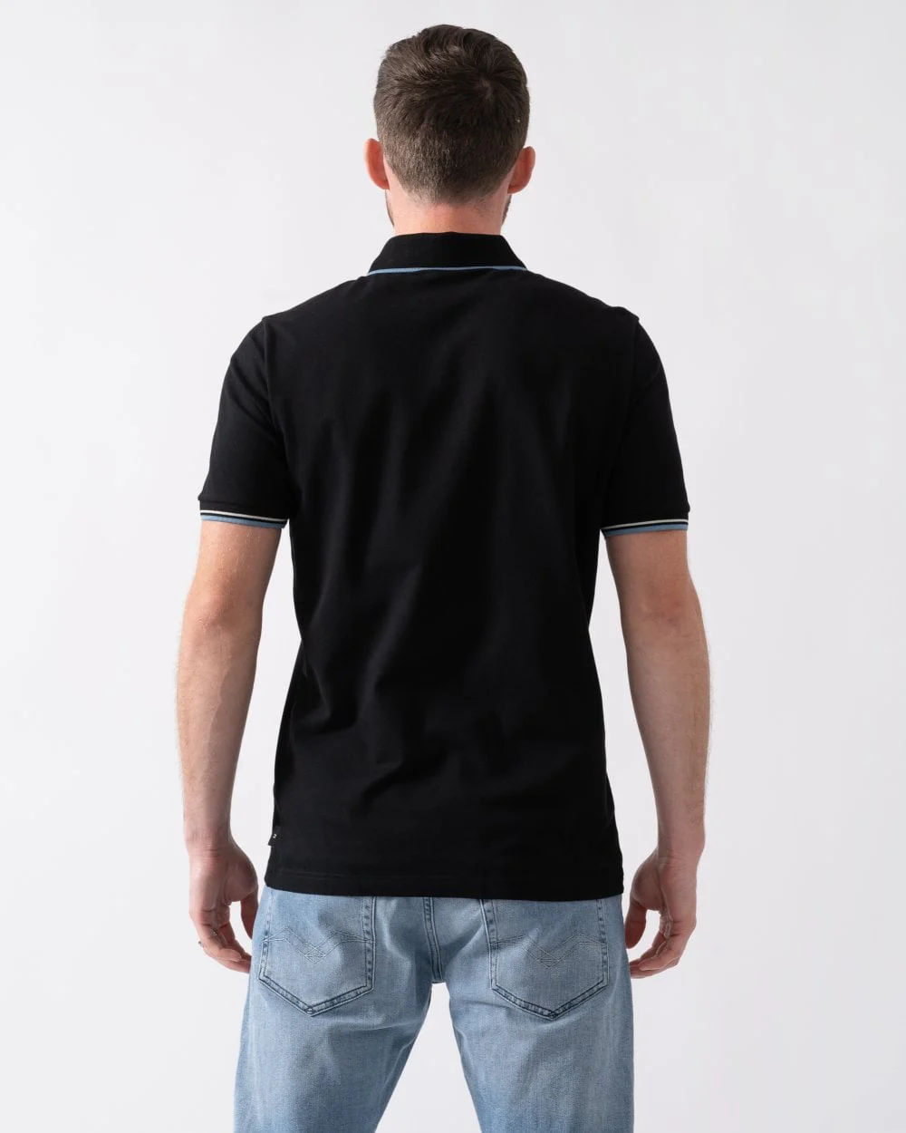 PS Paul Smith Mens Regular Fit Stripe Placket Polo Shirt - Image 3